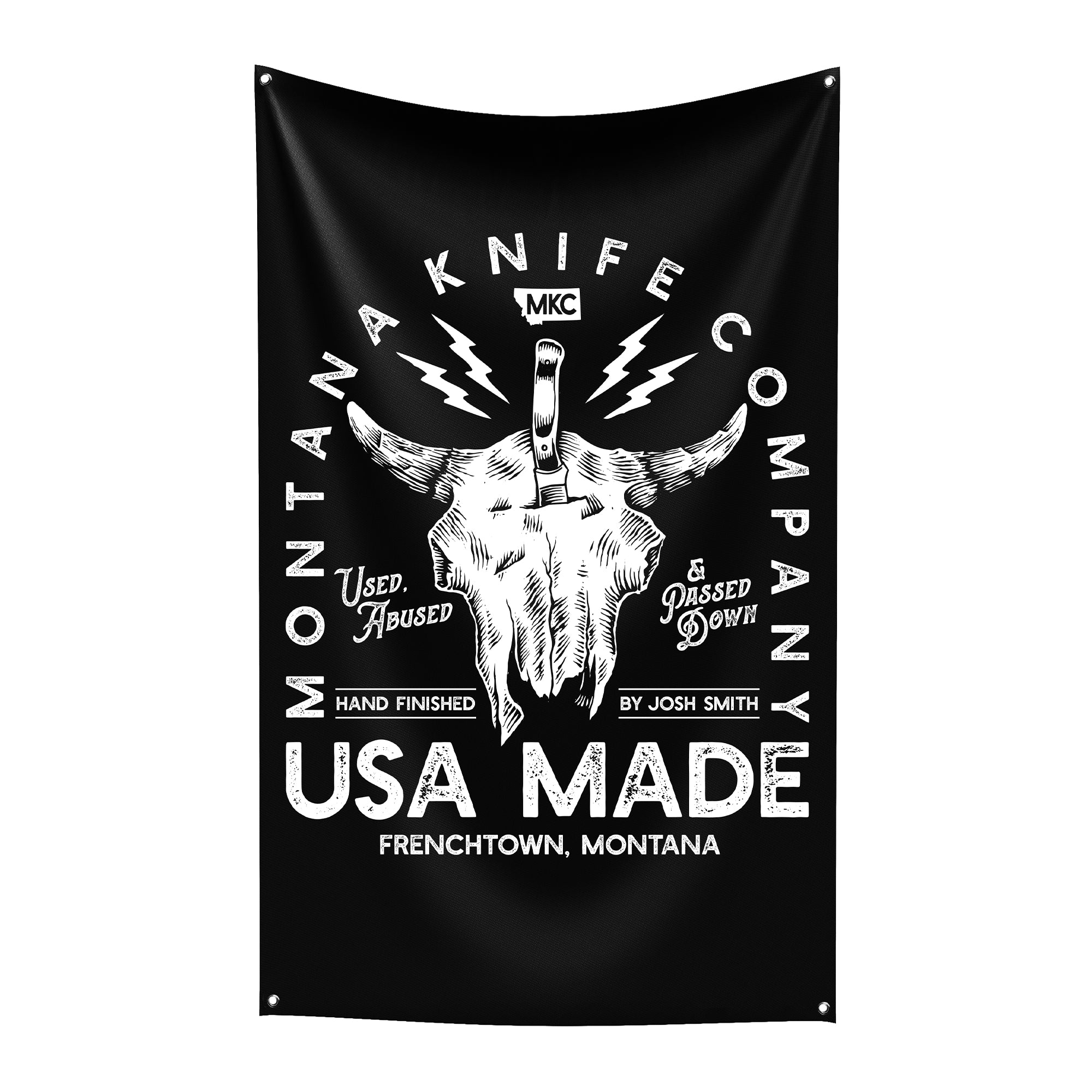 MKC BISON SKULL FLAG