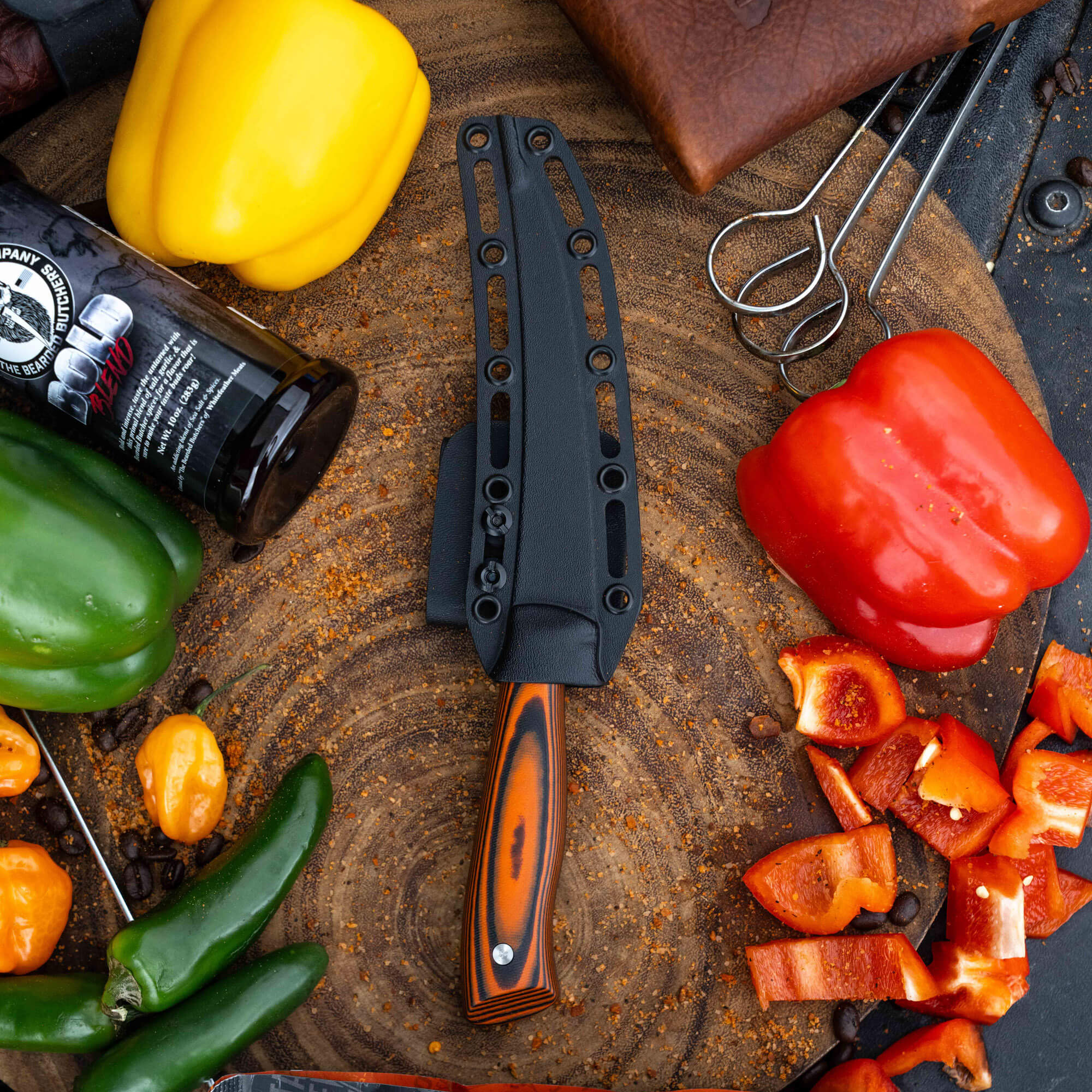 BONING BUTCHER KNIFE - PVD - ORANGE/BLACK