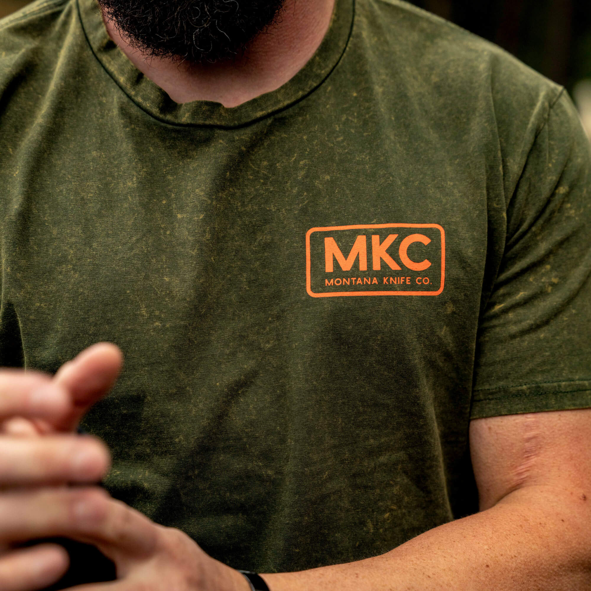 MKC STONEWASH TEE - DARK ARMY