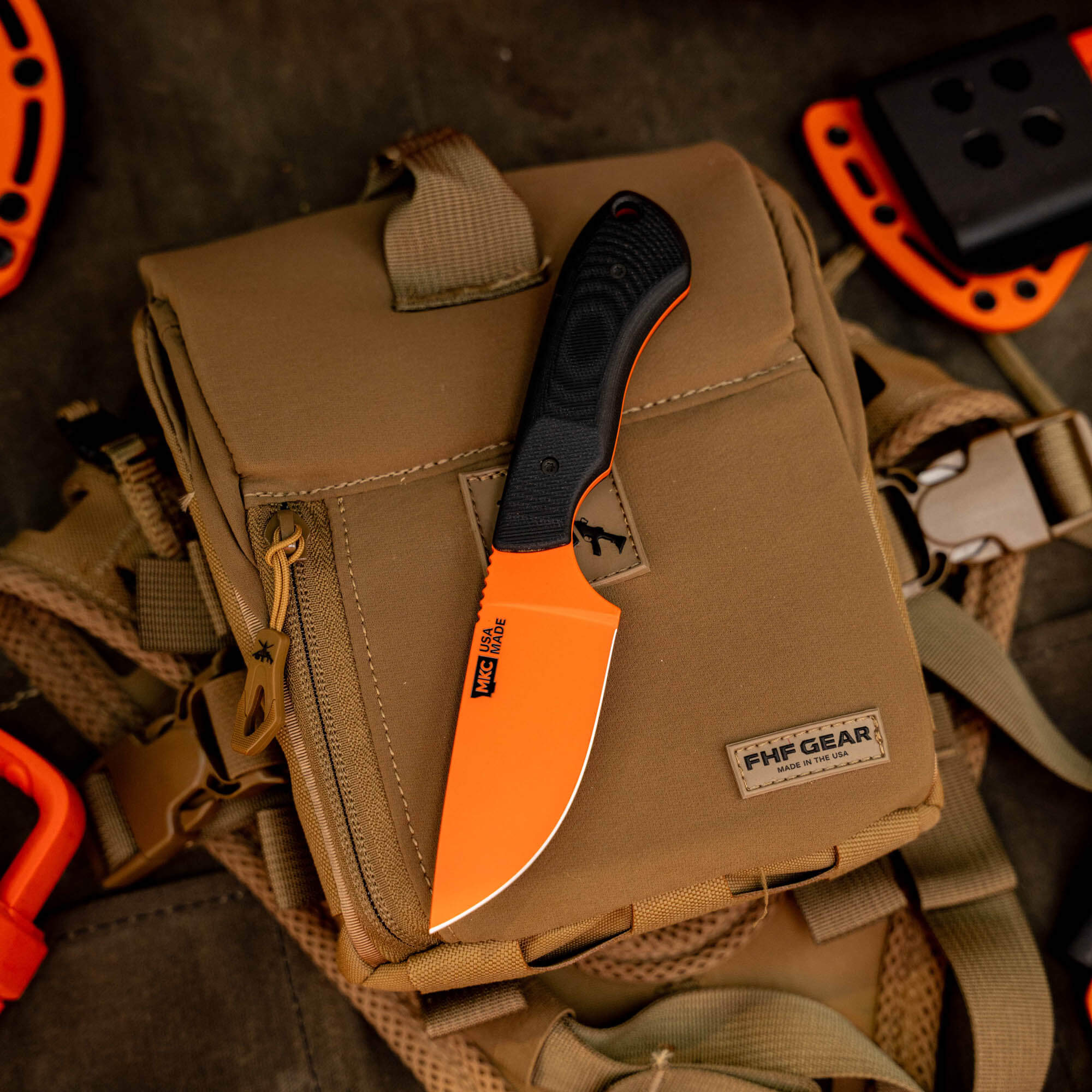 MKC ELK KNIFE - BLAZE ORANGE CERAKOTE™