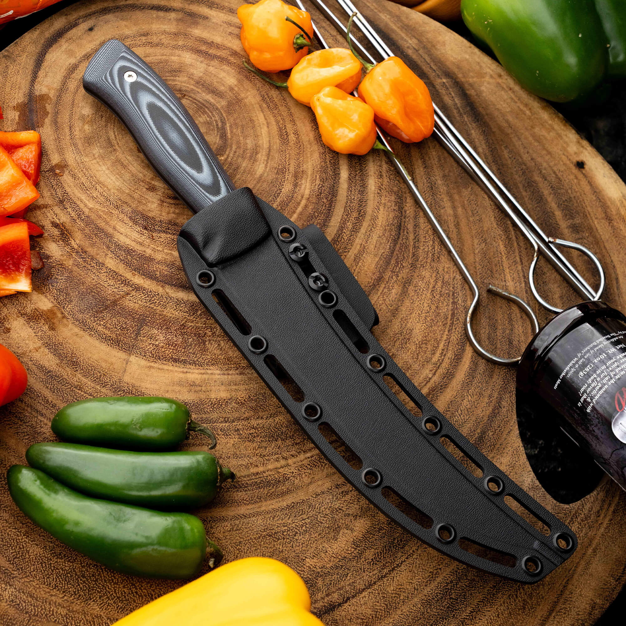 BREAKING BUTCHER KNIFE - BEARDED BUTCHERS EDITION - PVD - GREY/BLACK