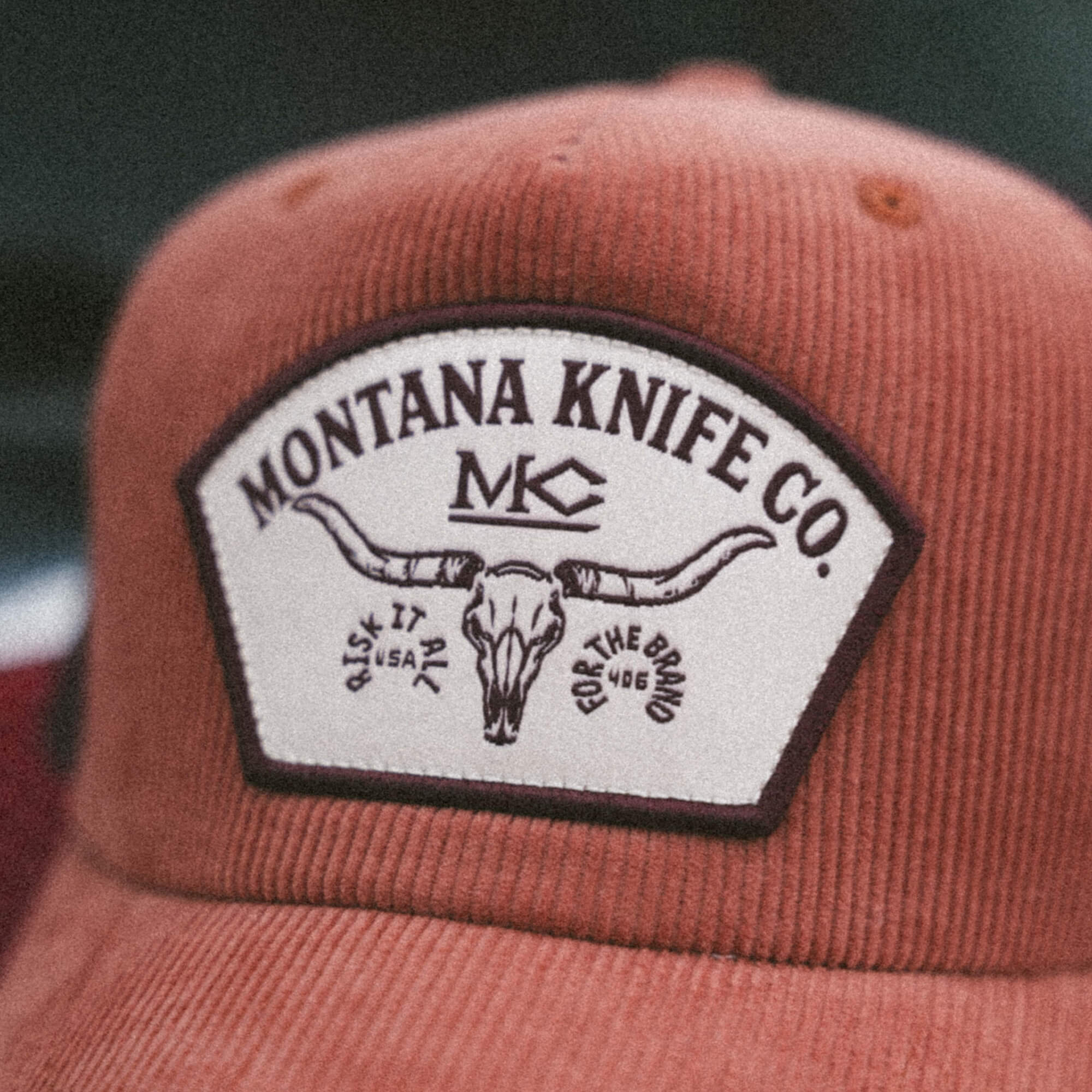 STOCKYARD CORDUROY HAT - CLAY/MAROON