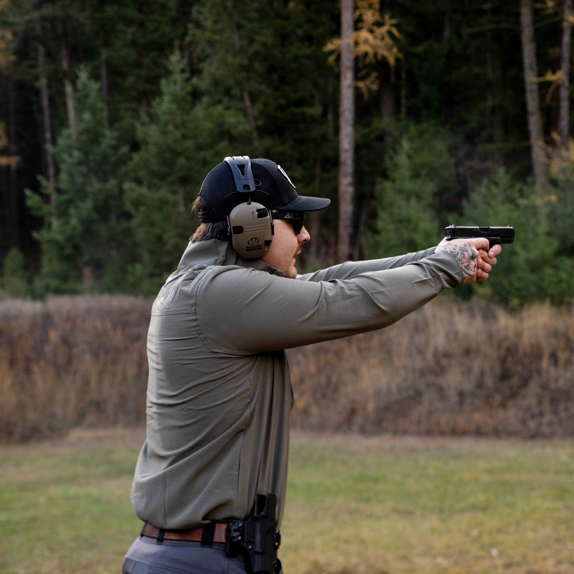 TACTICAL AIRLITE HALF-ZIP - OD GREEN