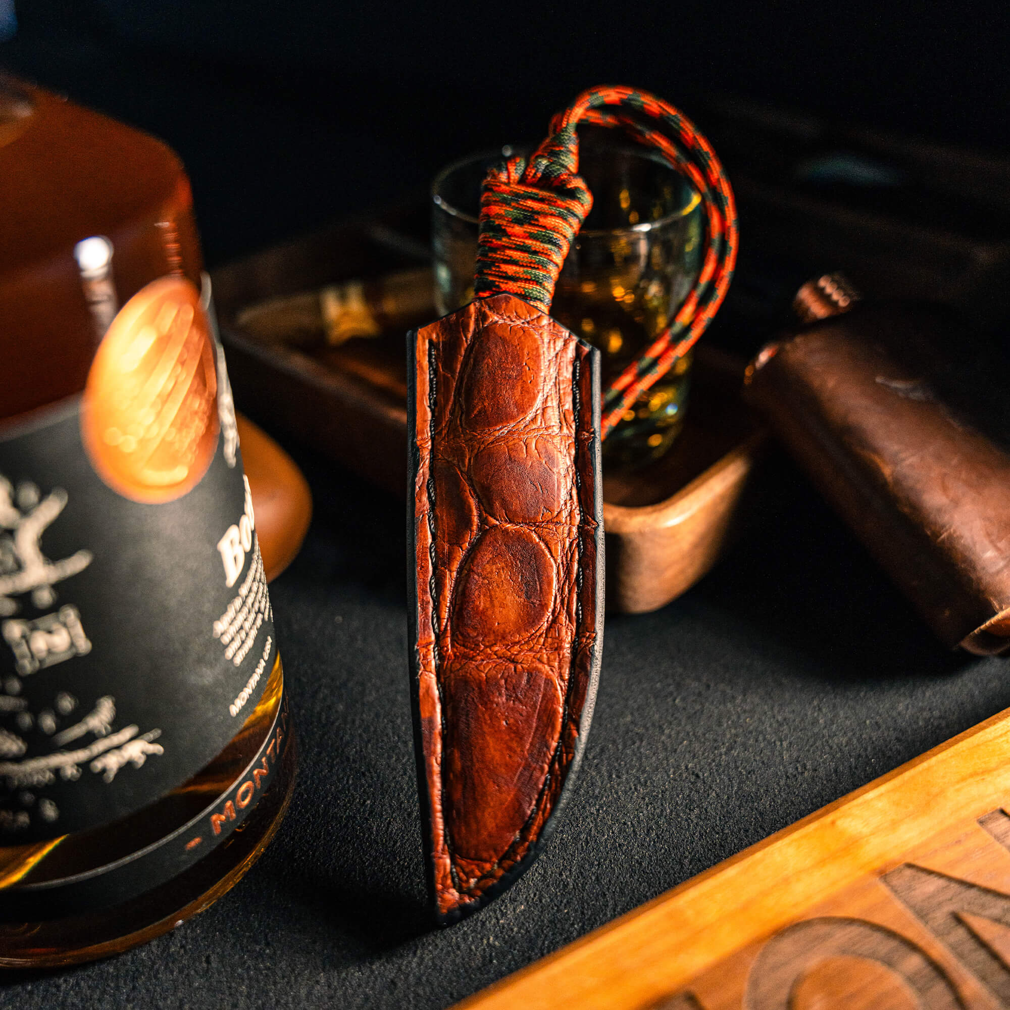 MINI GATOR LEATHER SHEATH - CONCEALED POCKET CARRY