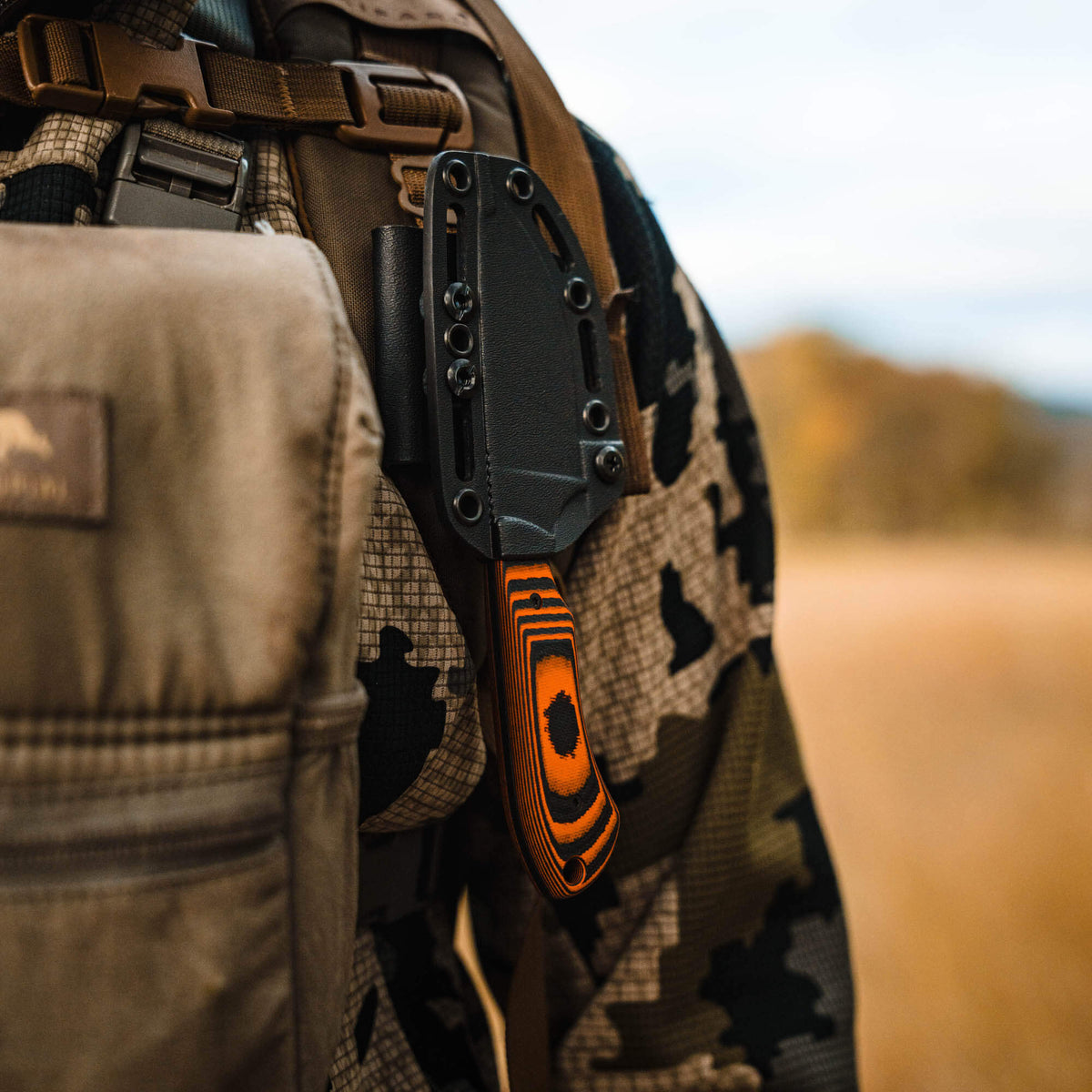 MKC ELK KNIFE - PVD - ORANGE & BLACK