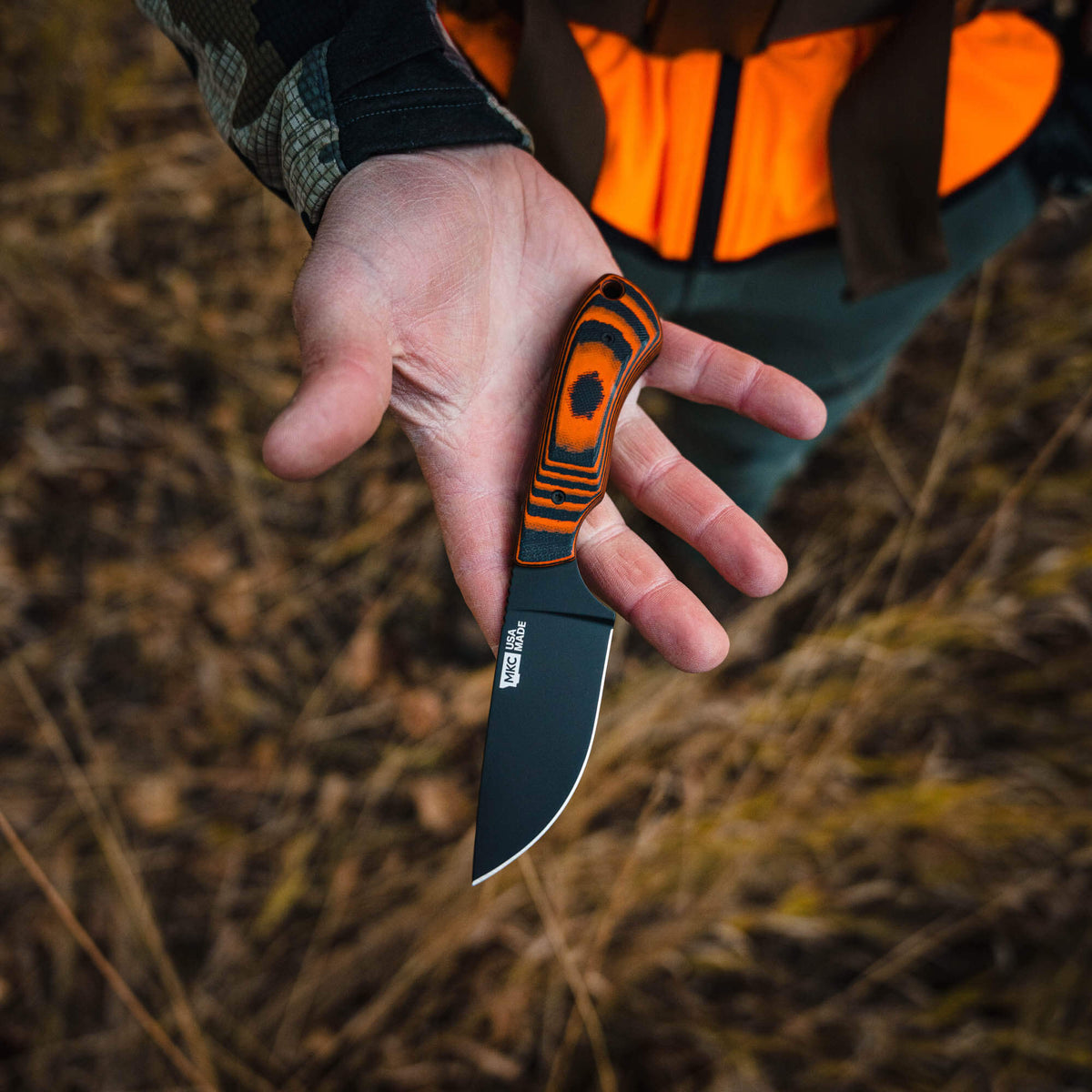 MKC ELK KNIFE - PVD - ORANGE & BLACK
