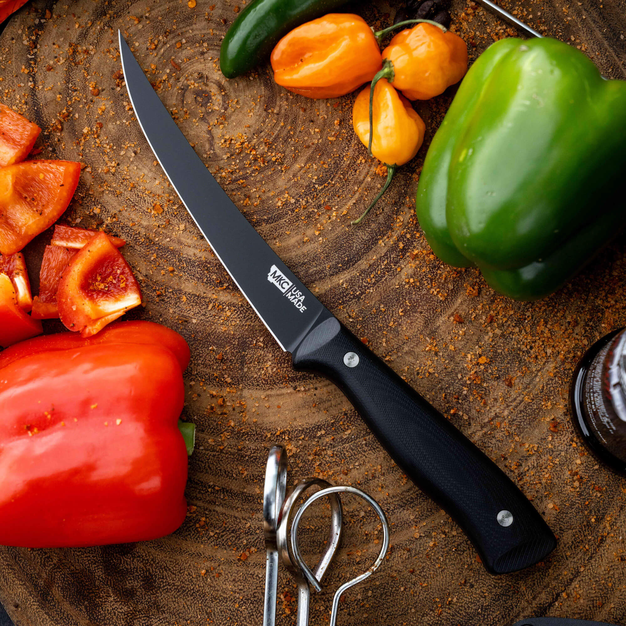 BONING BUTCHER KNIFE - PVD - BLACK