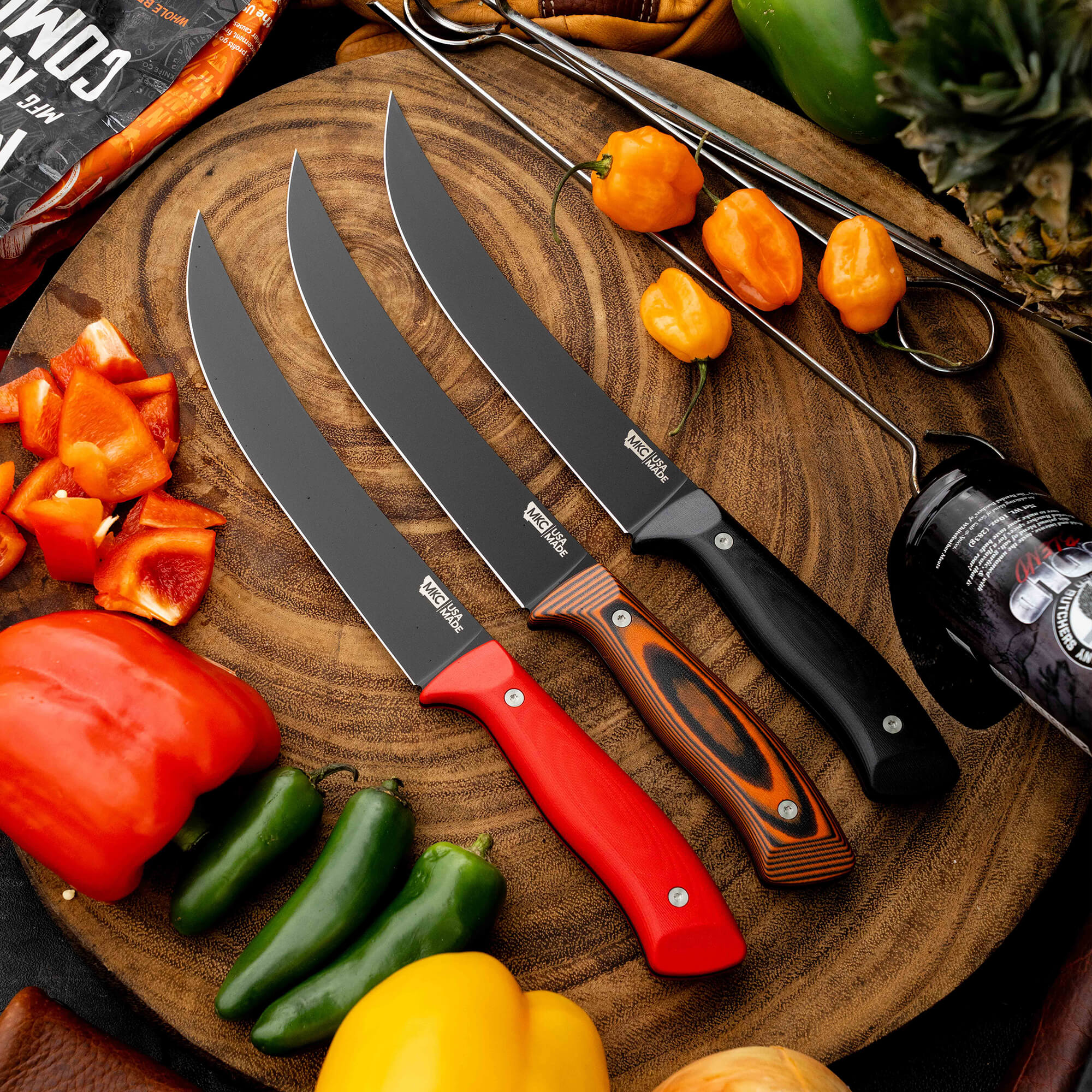 BREAKING BUTCHER KNIFE - PVD - RED