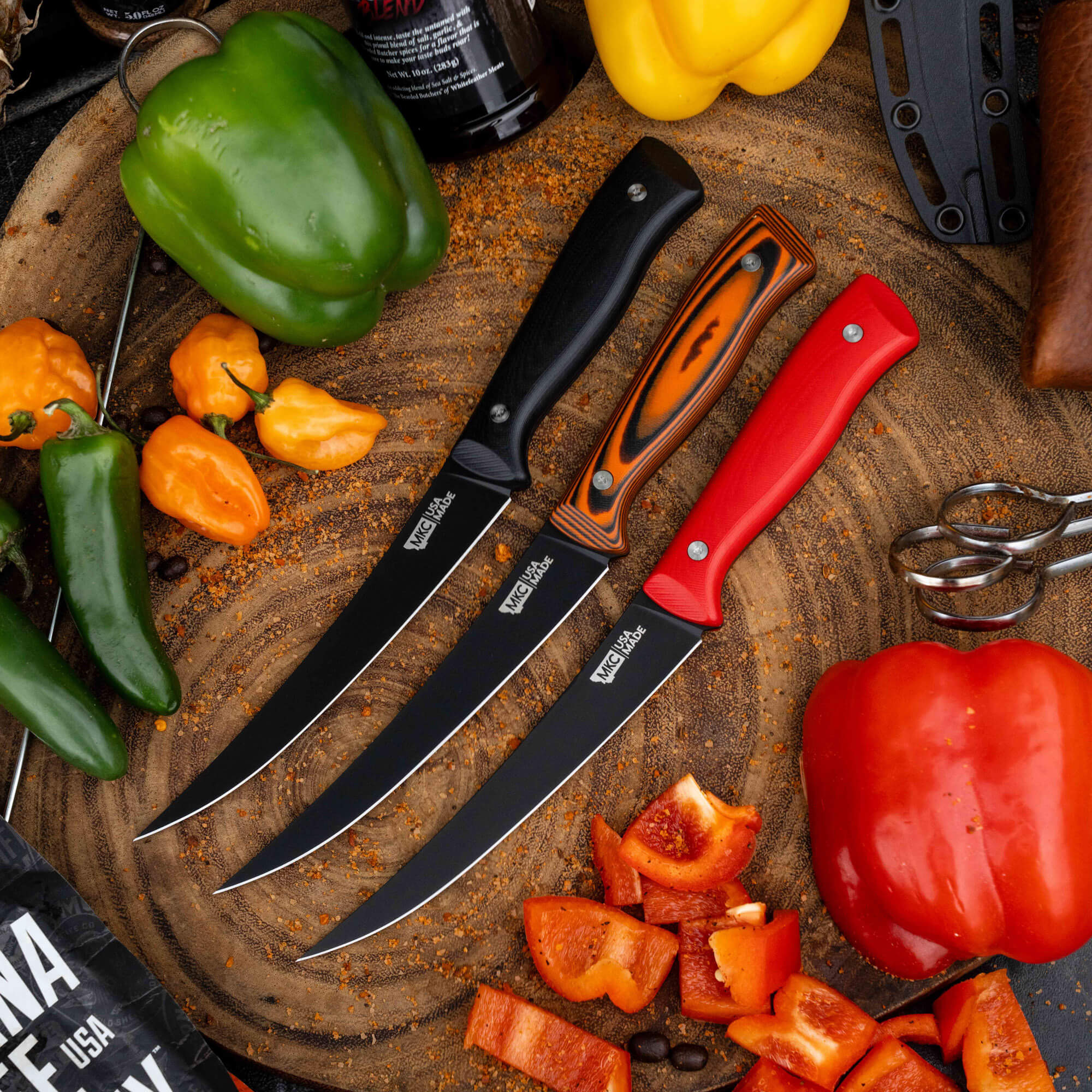 BONING BUTCHER KNIFE - PVD - RED