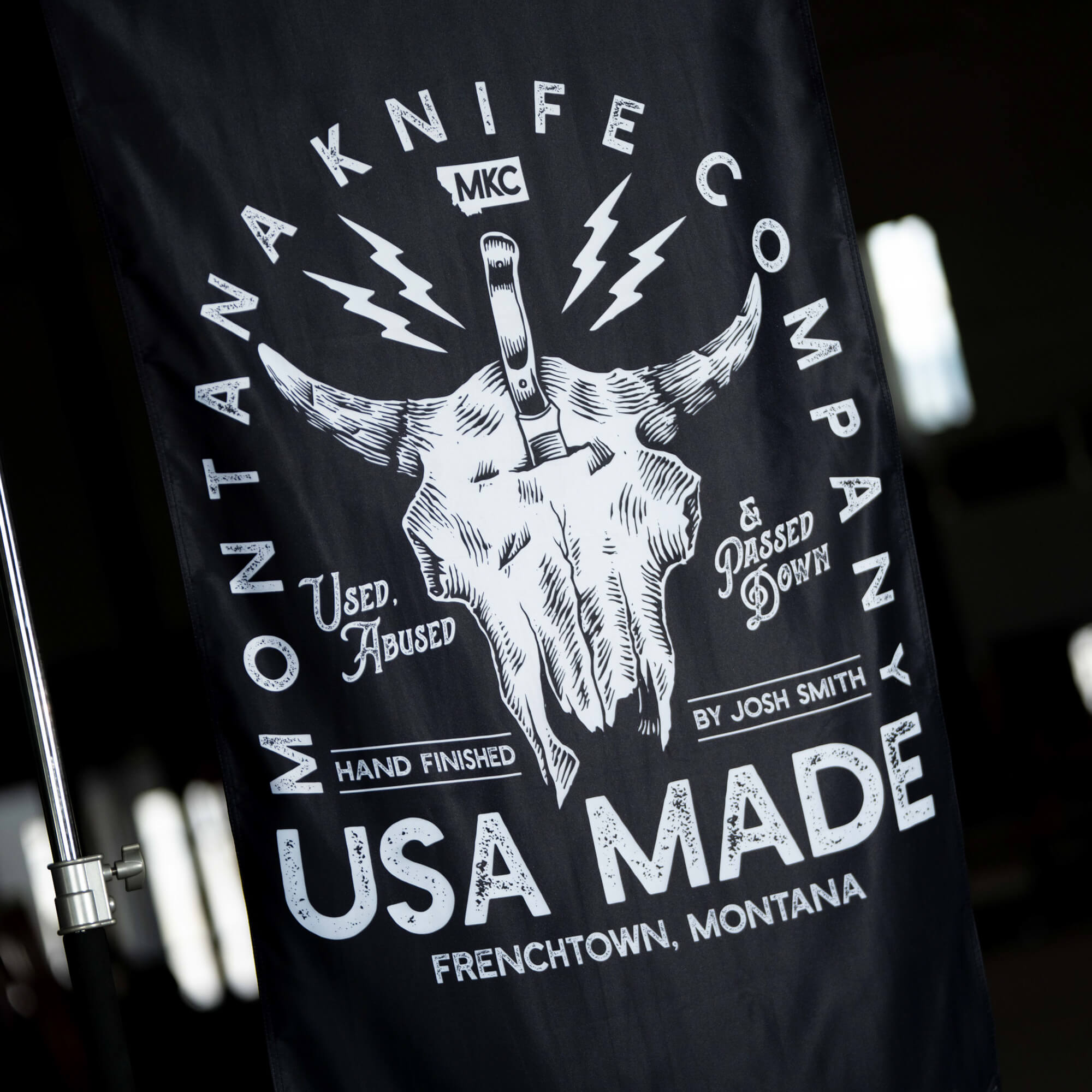 MKC BISON SKULL FLAG