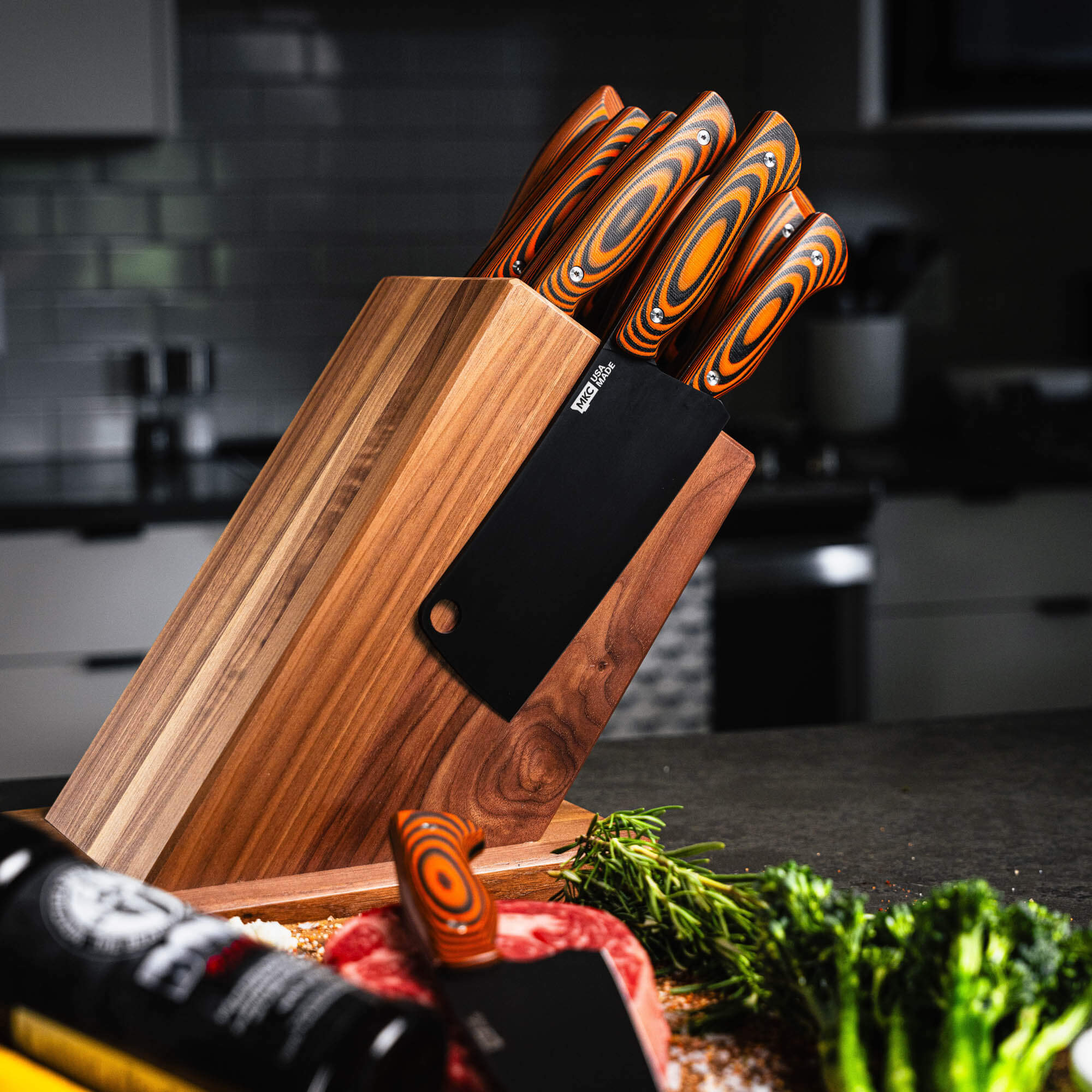 MKC CULINARY MAGNETIC KNIFE BLOCK