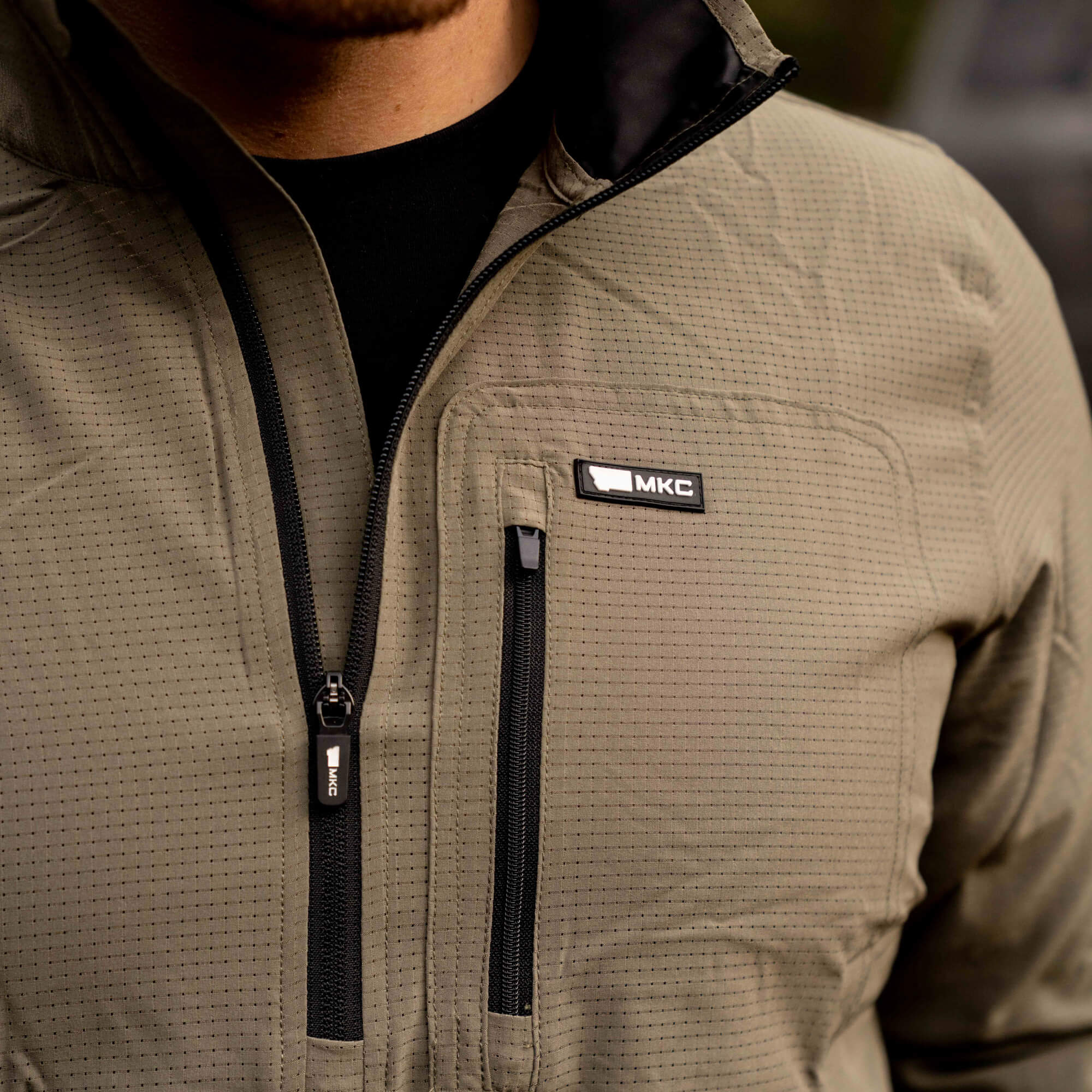 TACTICAL AIRLITE HALF-ZIP - OD GREEN