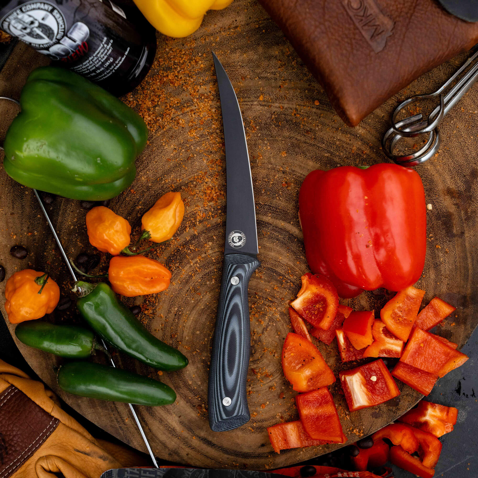 BONING BUTCHER KNIFE - BEARDED BUTCHERS EDITION - GREY/BLACK