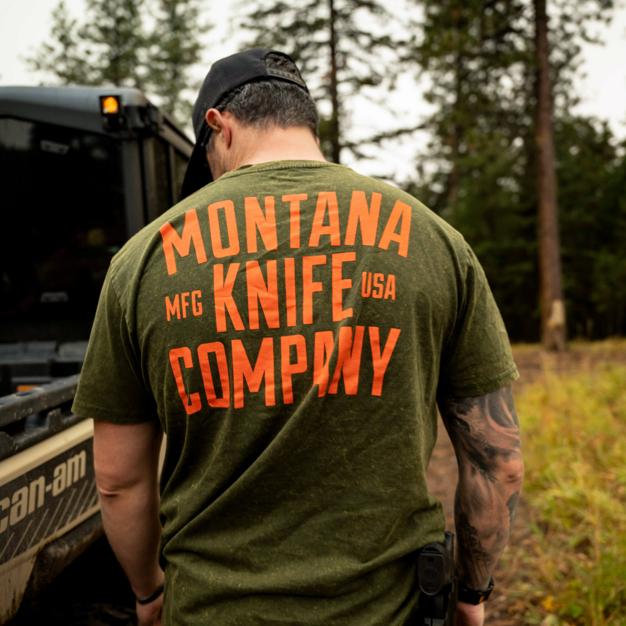 MKC STONEWASH TEE - DARK ARMY