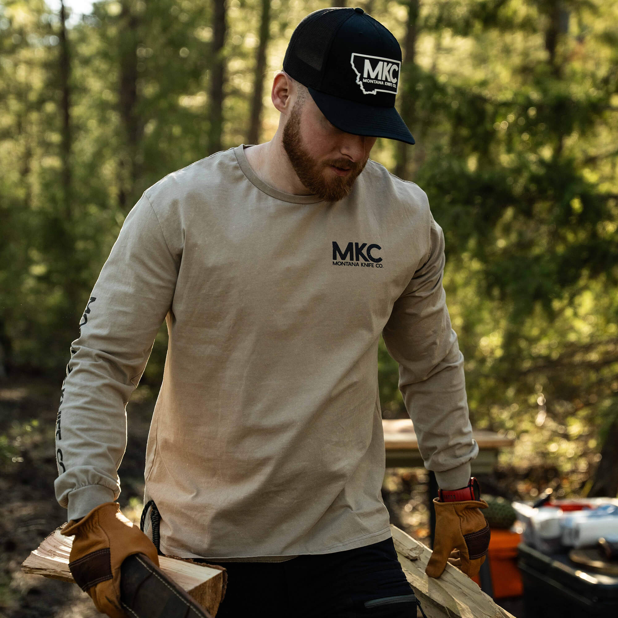 MKC STONEWASH LONG SLEEVE - QUICKSAND