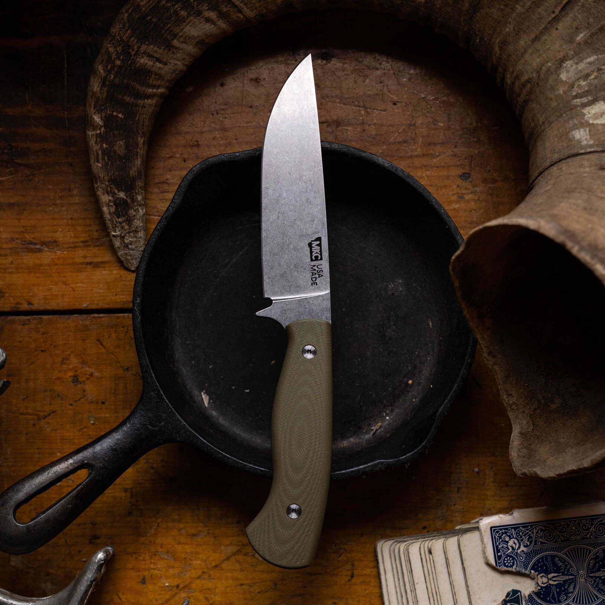 MAGNACUT SUPER CUB - DROP POINT HUNTER - OLIVE