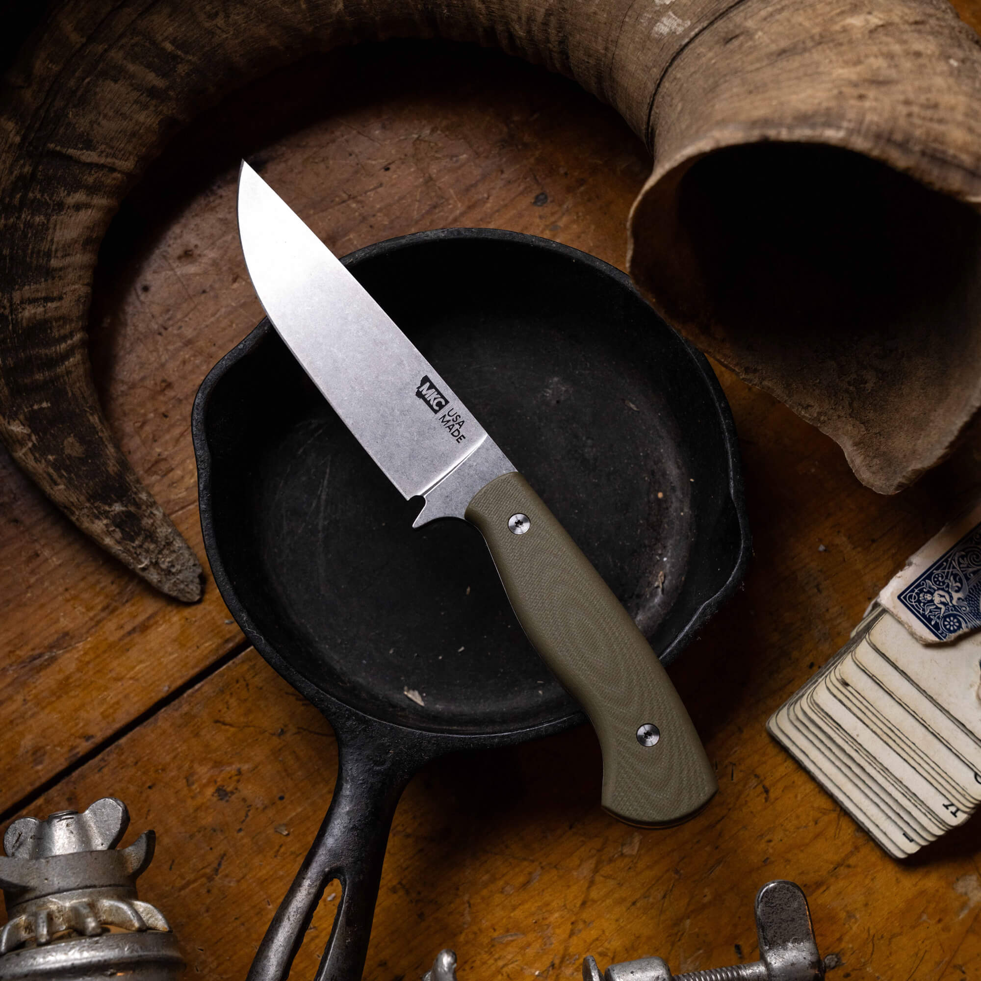 MAGNACUT SUPER CUB - DROP POINT HUNTER - OLIVE