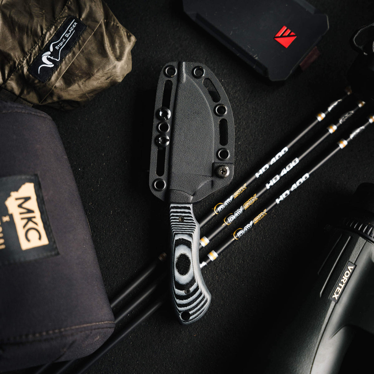 MKC ELK KNIFE - PVD - LIVE WILD EDITION - GREY & BLACK