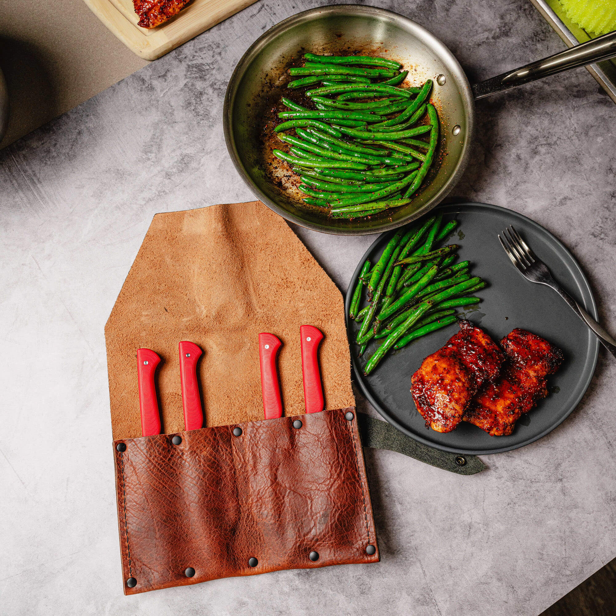 MKC STEAK KNIVES (SET OF 4) - PVD - RED