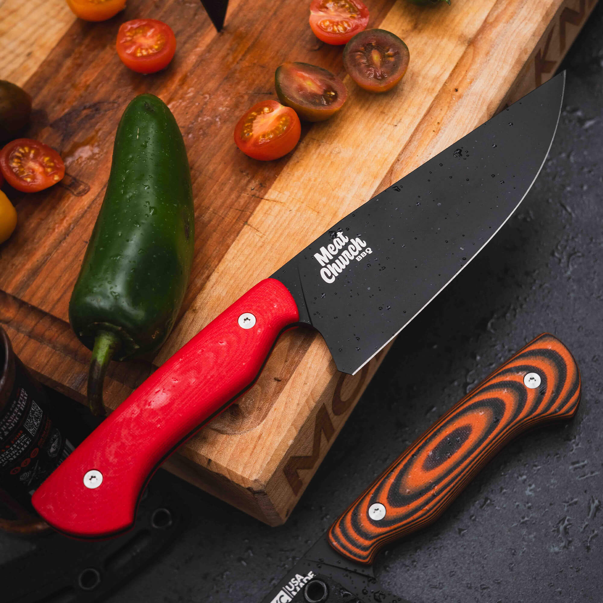 MEAT CHURCH CHEF KNIFE - RED