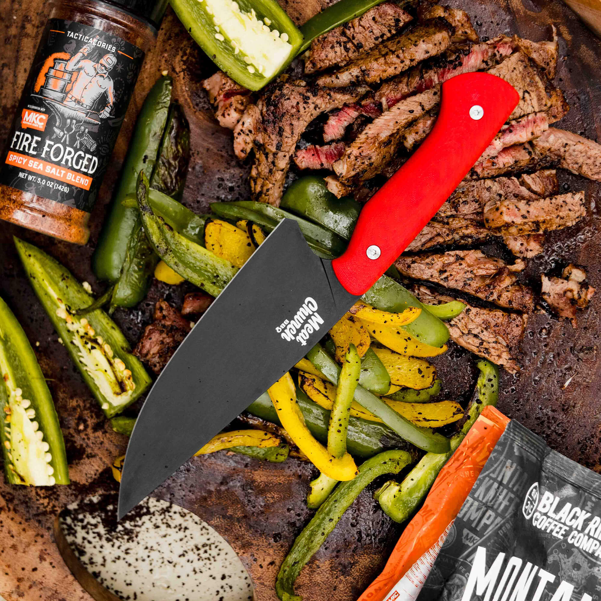 MEAT CHURCH CHEF KNIFE - RED