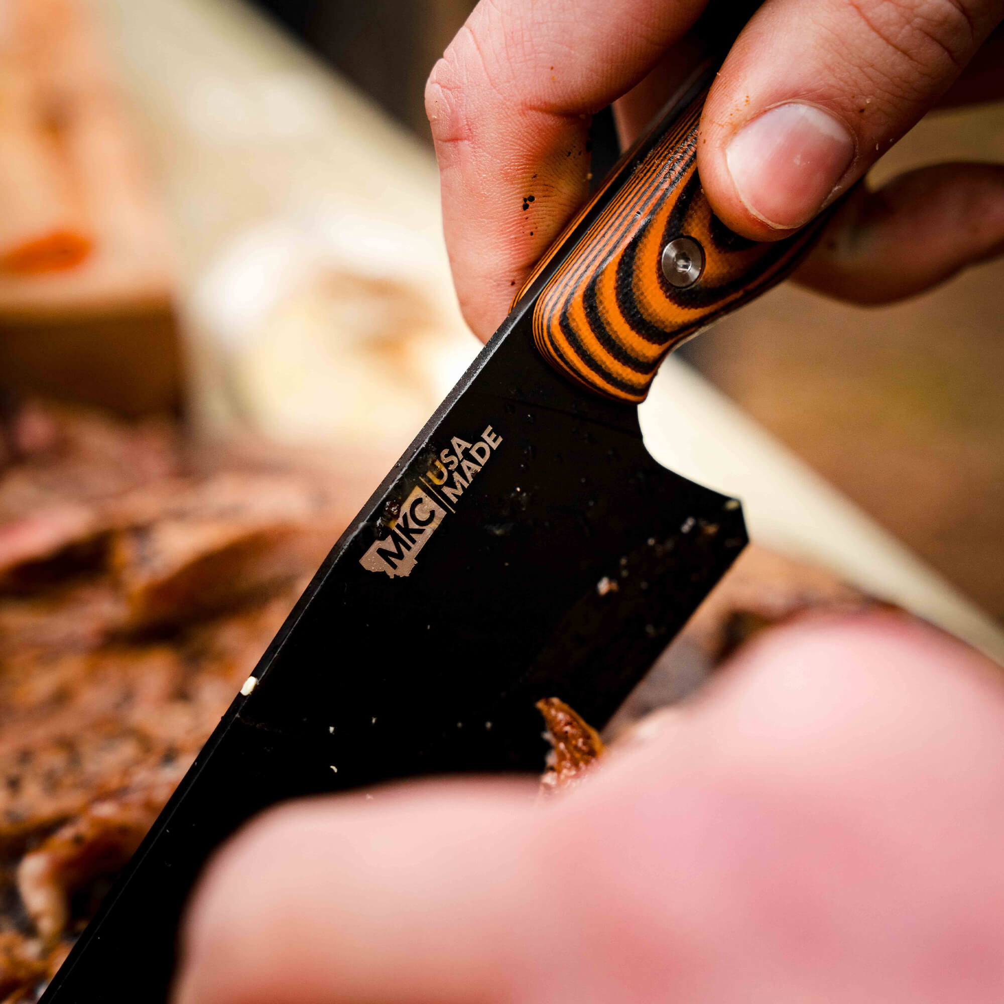MEAT CHURCH CHEF KNIFE - ORANGE & BLACK