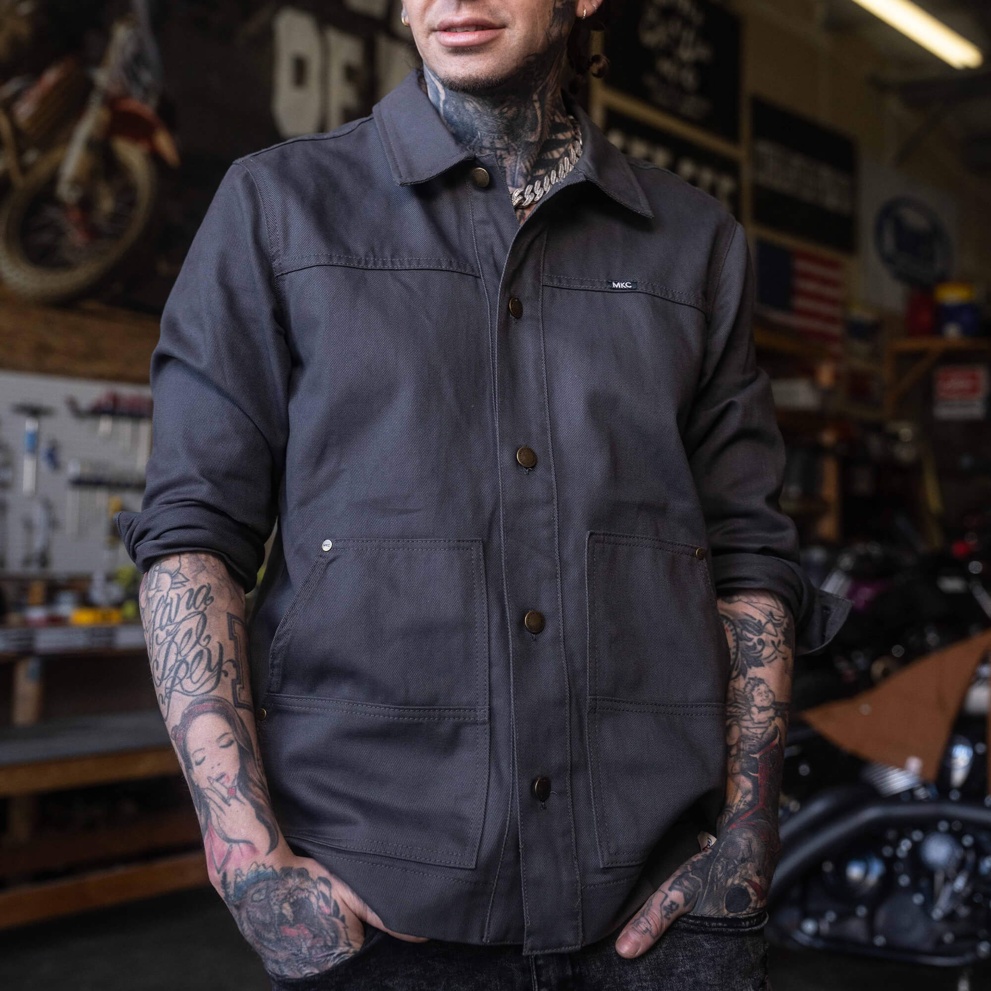 MKC WORK JACKET - USA MADE - CHARCOAL