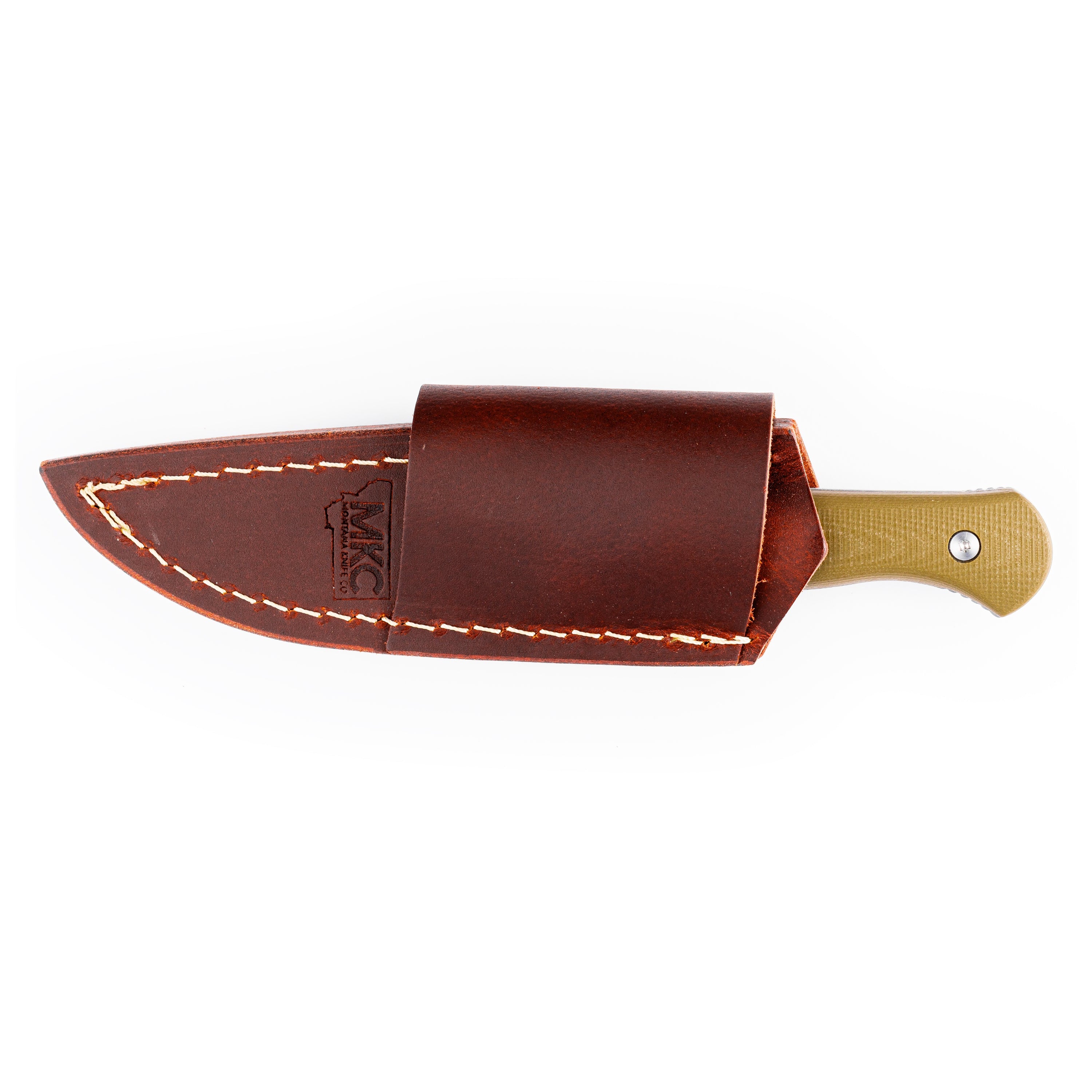 FIELDCRAFT SURVIVAL KNIFE LEATHER SHEATH - HORIZONTAL BELT CARRY