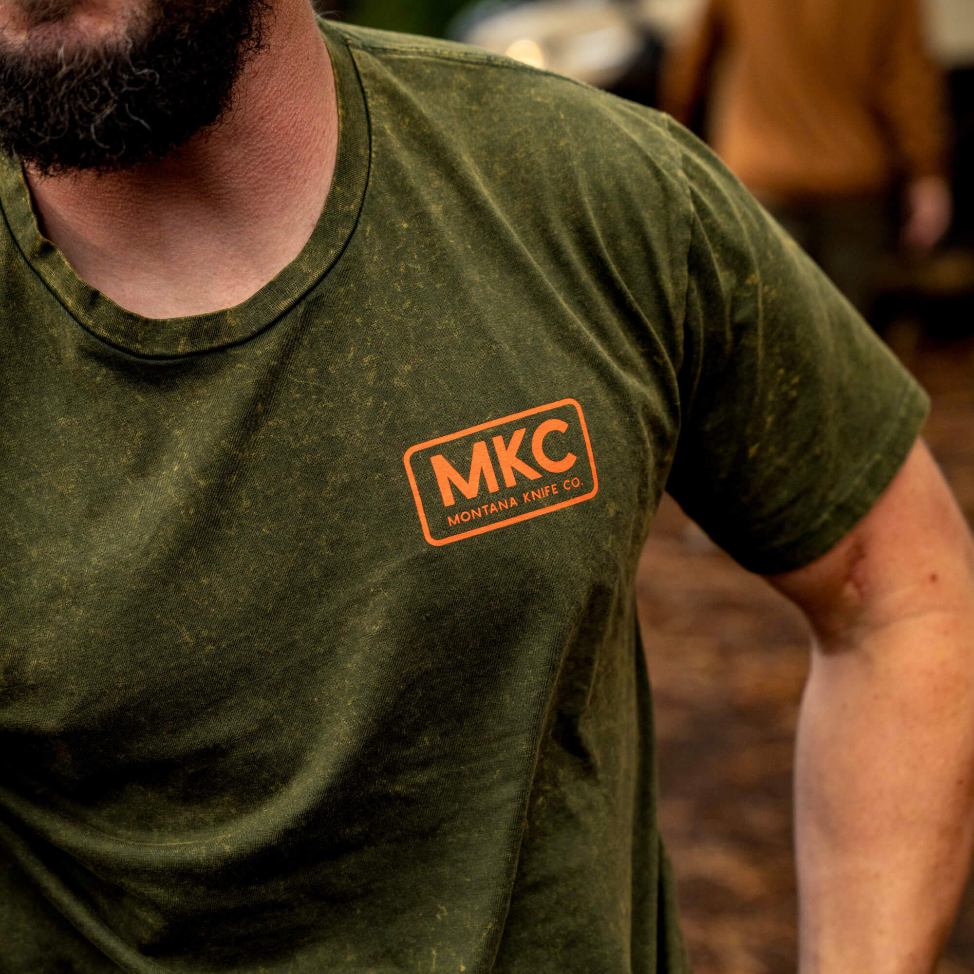 MKC STONEWASH TEE - DARK ARMY
