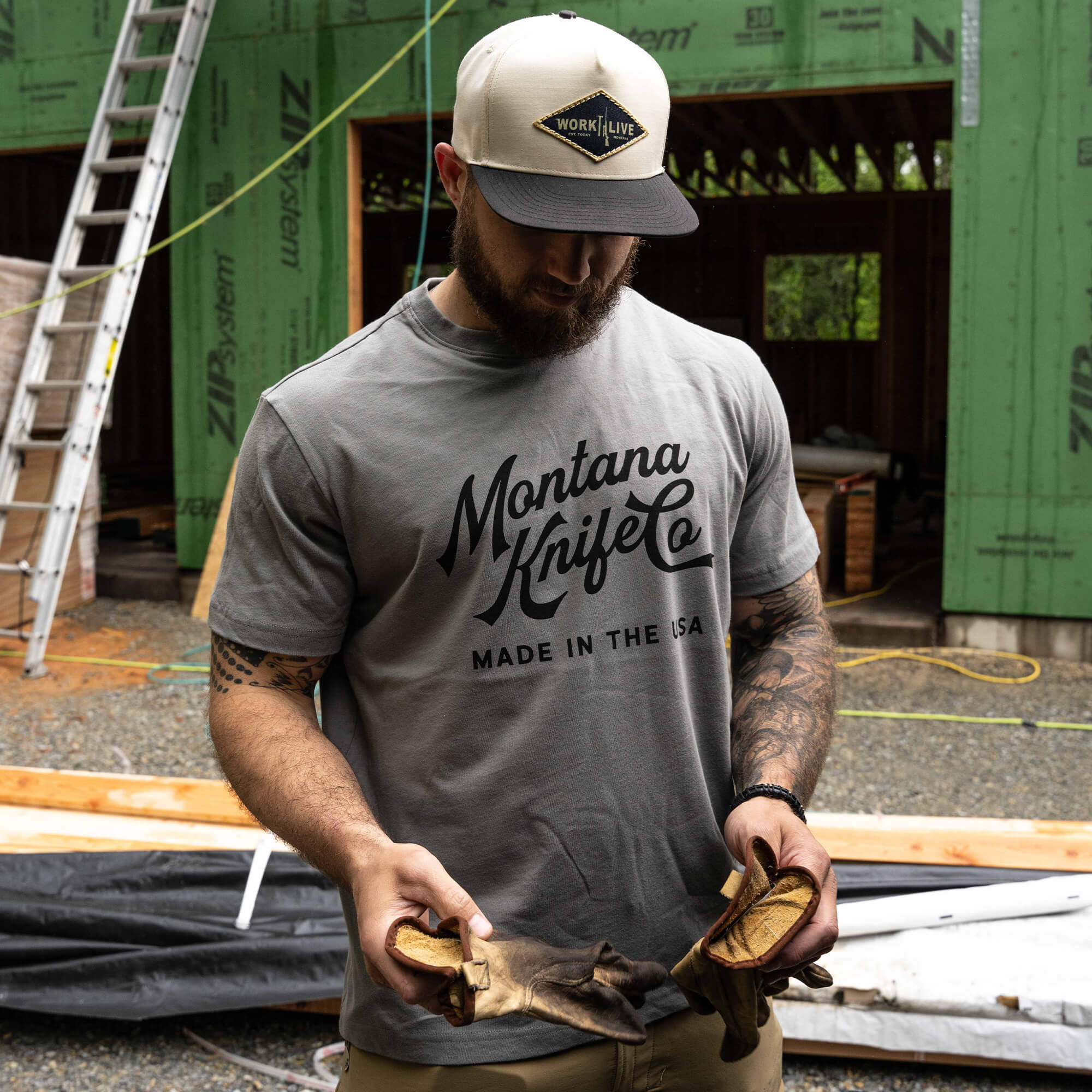 MKC HERITAGE TEE - USA MADE - STONE
