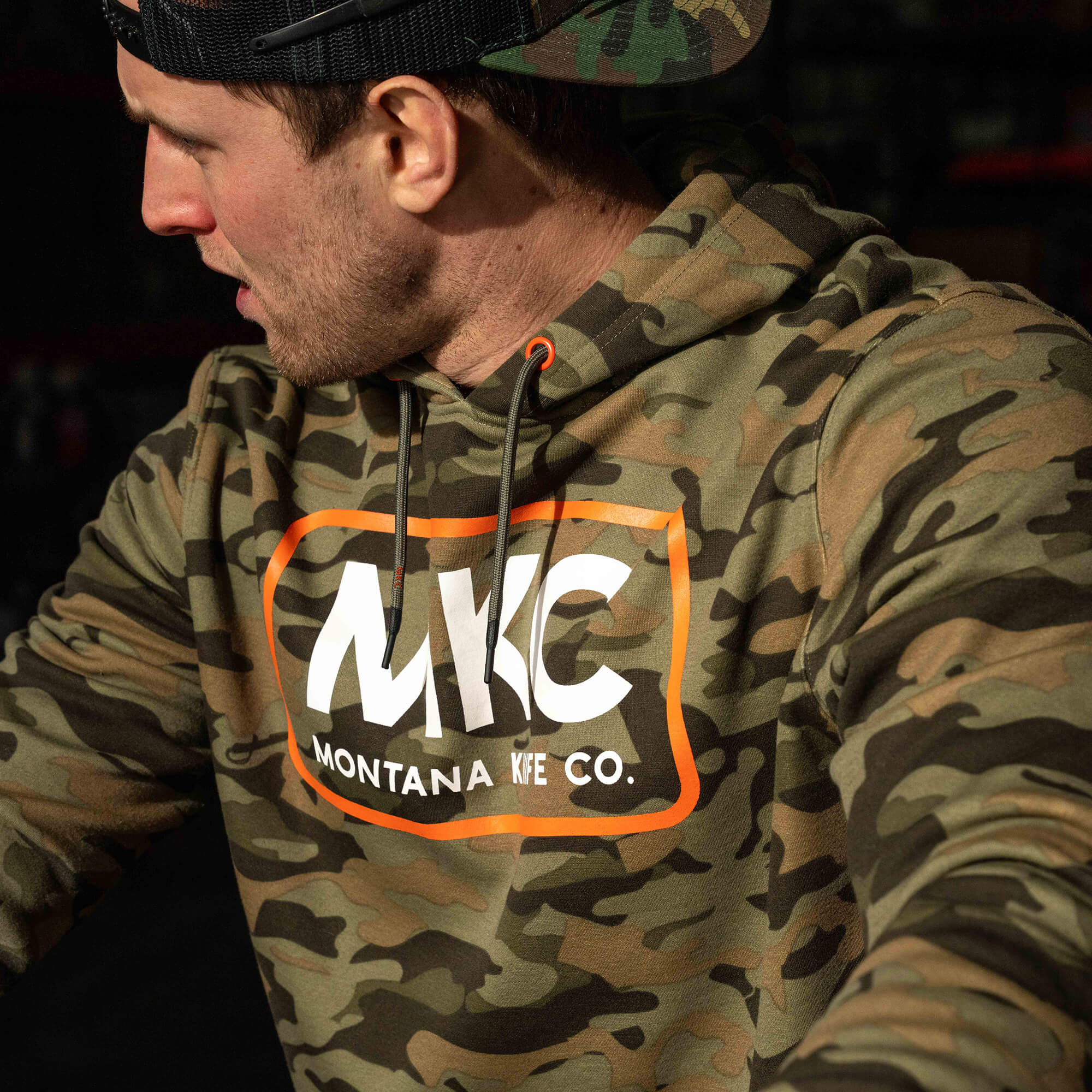 MKC FLEECE HOODIE - VINTAGE WOODLAND CAMO