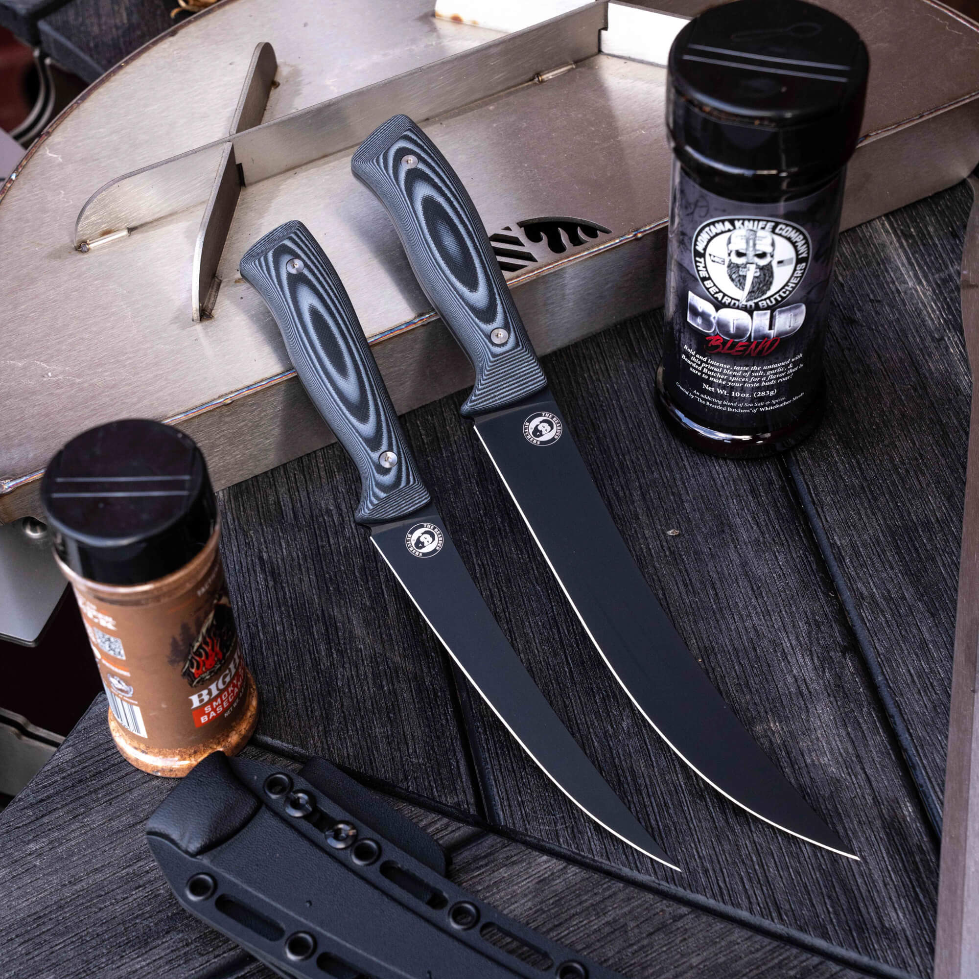 BONING BUTCHER KNIFE - BEARDED BUTCHERS EDITION - GREY/BLACK