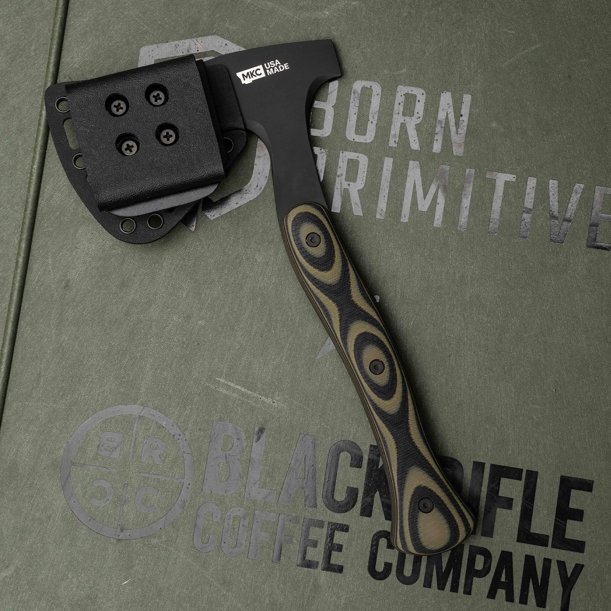 HELLGATE HATCHET - GREEN & BLACK