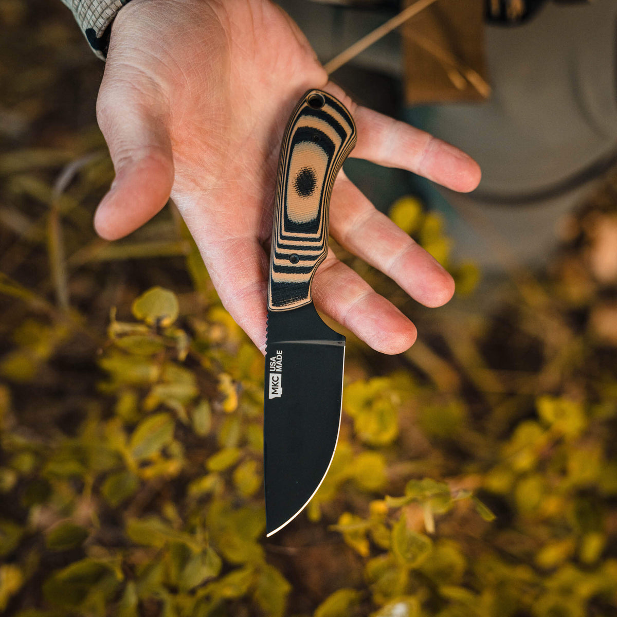 MKC ELK KNIFE - PVD - TAN & BLACK