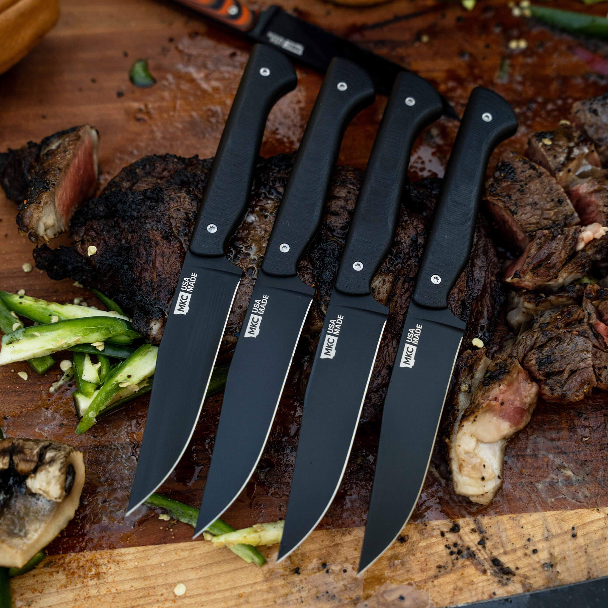 MKC STEAK KNIVES (SET OF 4) - PVD - BLACK