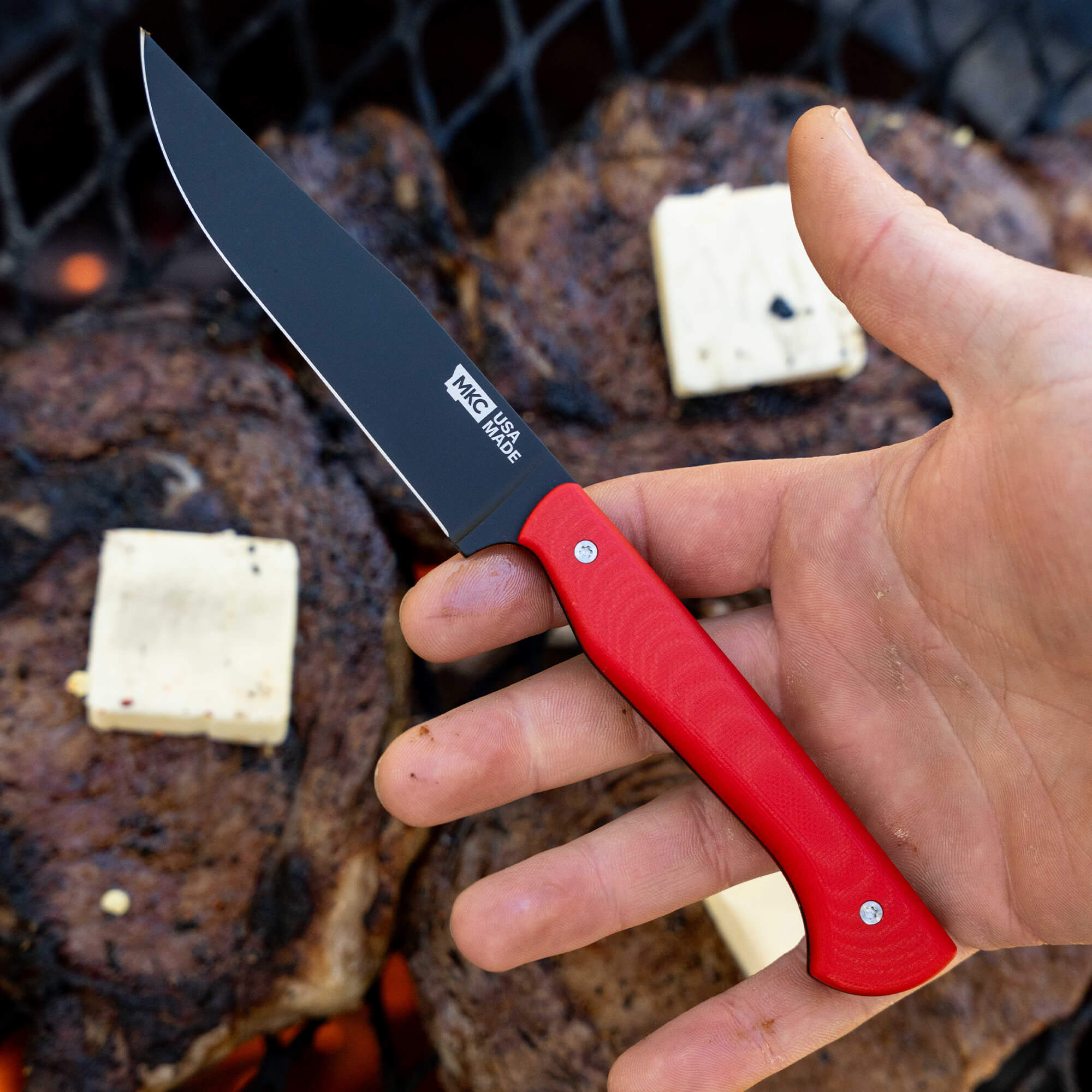 MKC STEAK KNIVES (SET OF 4) - PVD - RED