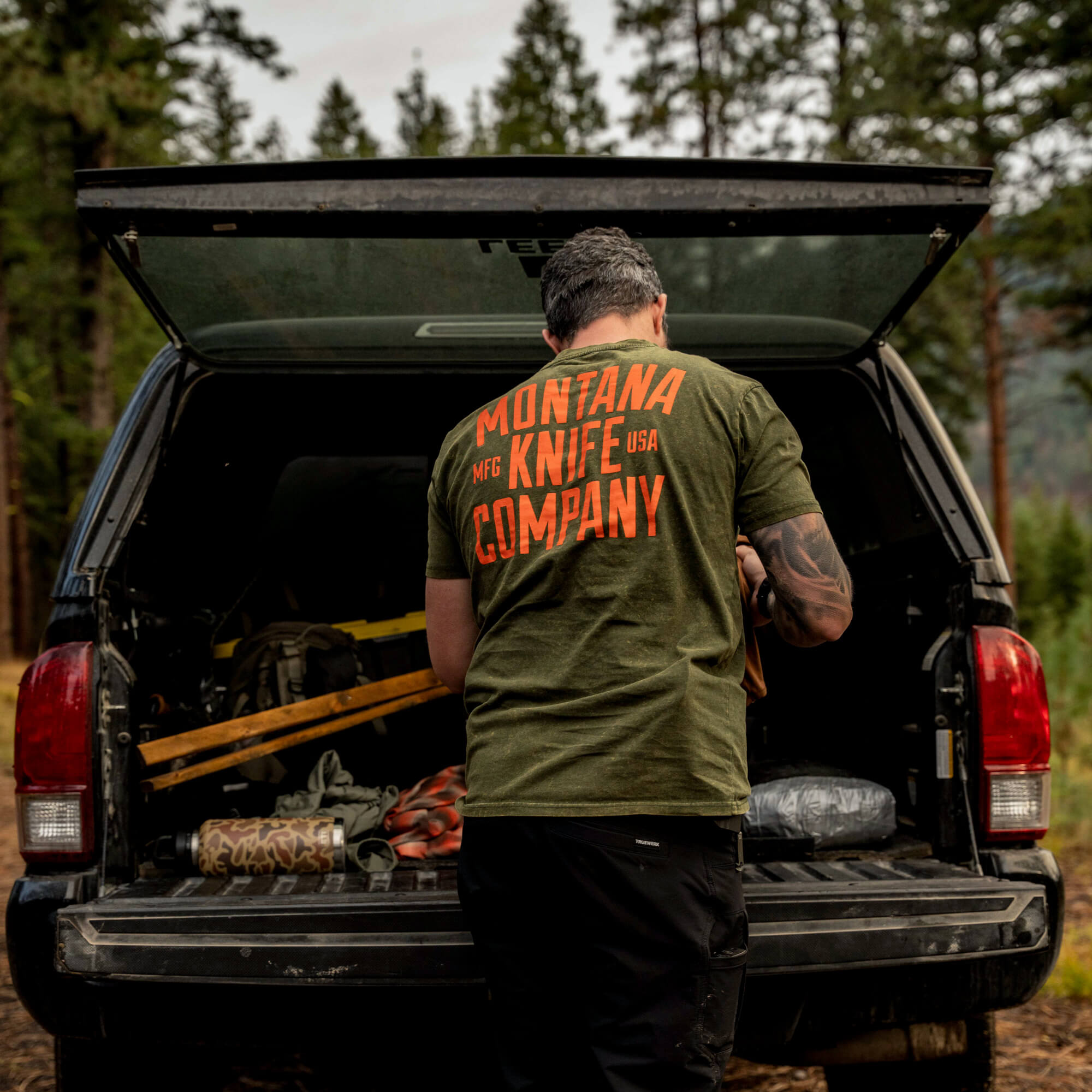 MKC STONEWASH TEE - DARK ARMY