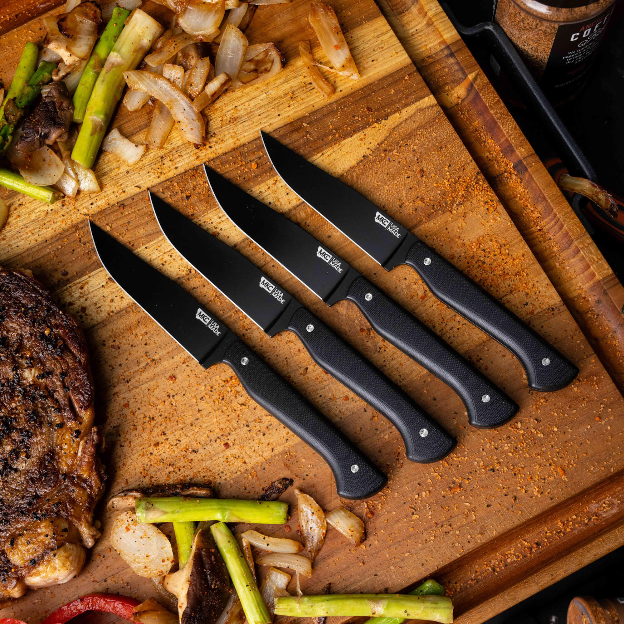 MKC STEAK KNIVES (SET OF 4) - PVD - BLACK