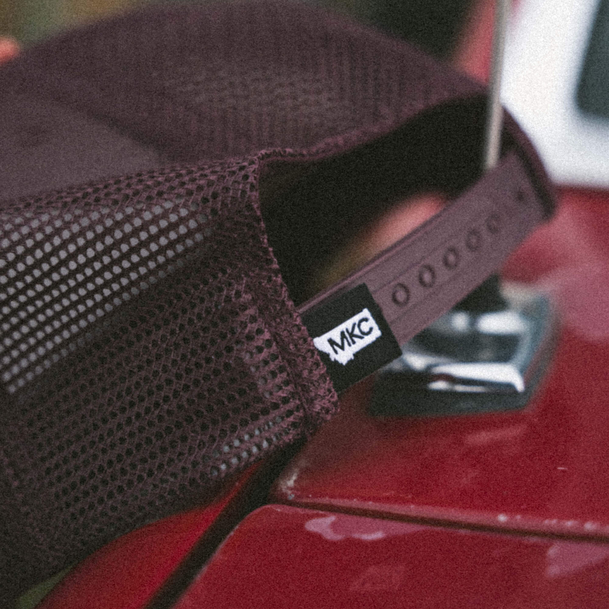 STOCKYARD CORDUROY HAT - CLAY/MAROON