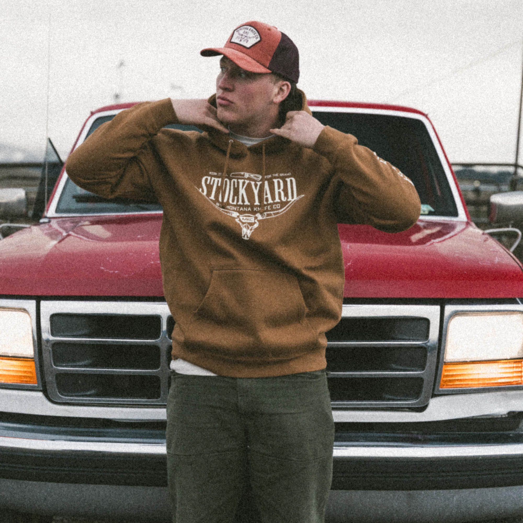STOCKYARD HOODIE - SADDLE