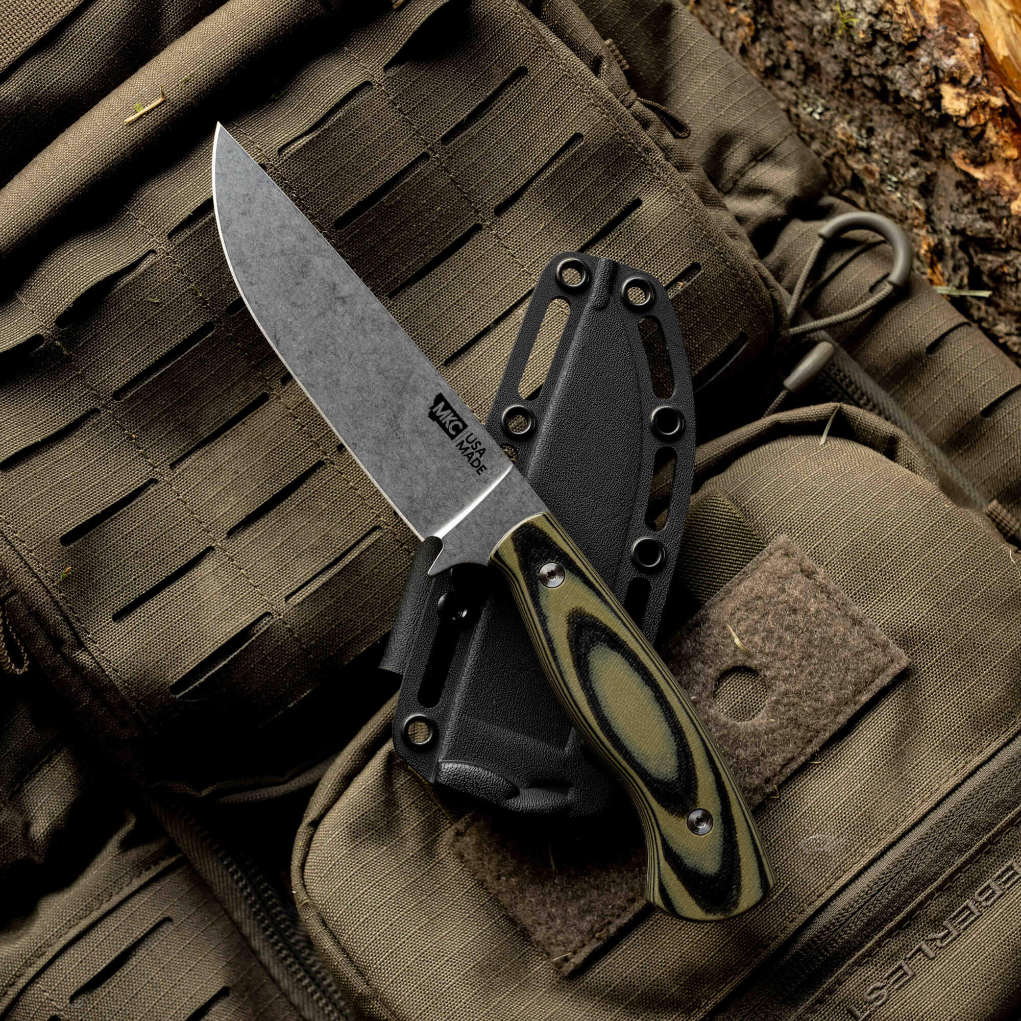 MAGNACUT SUPER CUB - DROP POINT HUNTER - GREEN & BLACK