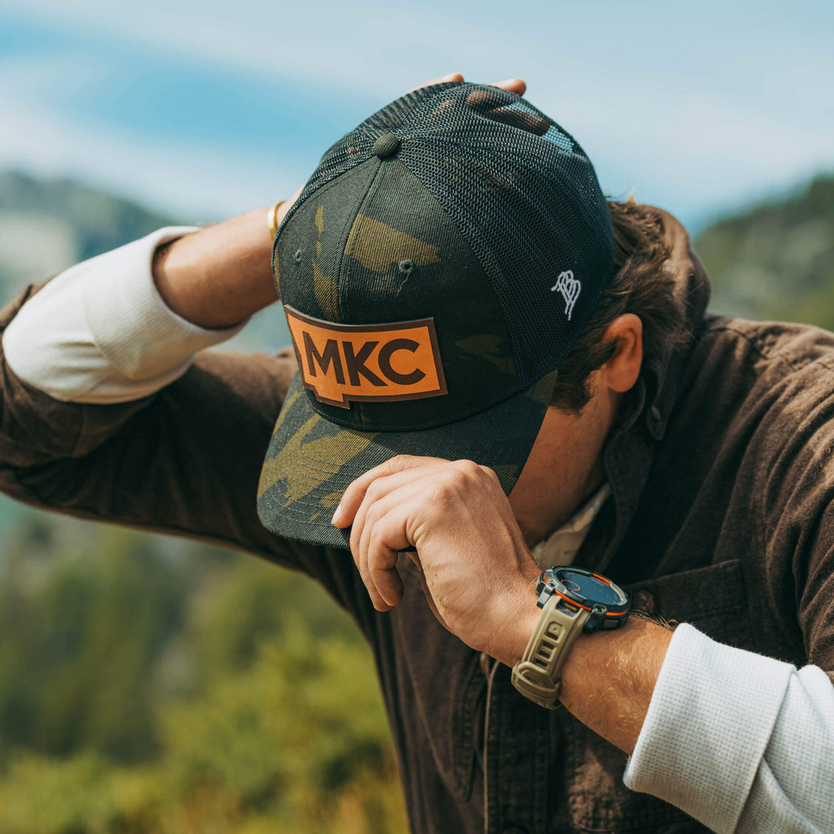 MKC STATE PATCH - CAMO TRUCKER SNAPBACK