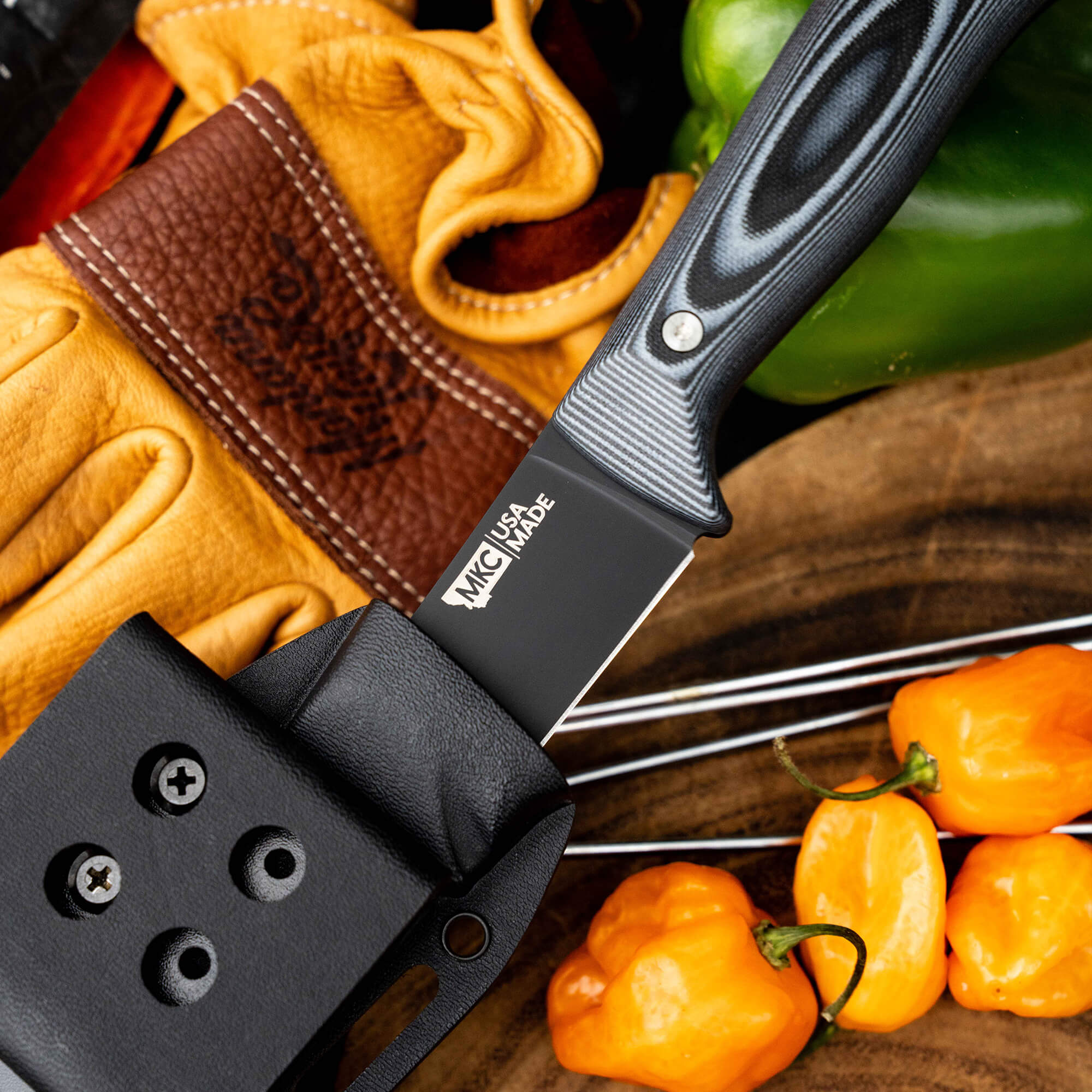 BREAKING BUTCHER KNIFE - BEARDED BUTCHERS EDITION - PVD - GREY/BLACK