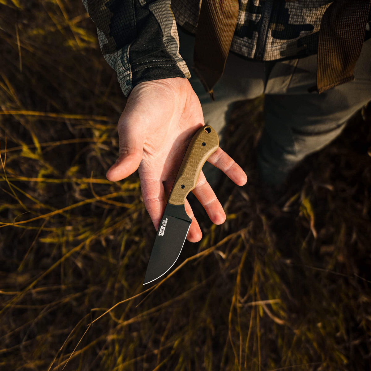 MKC ELK KNIFE - PVD - OLIVE