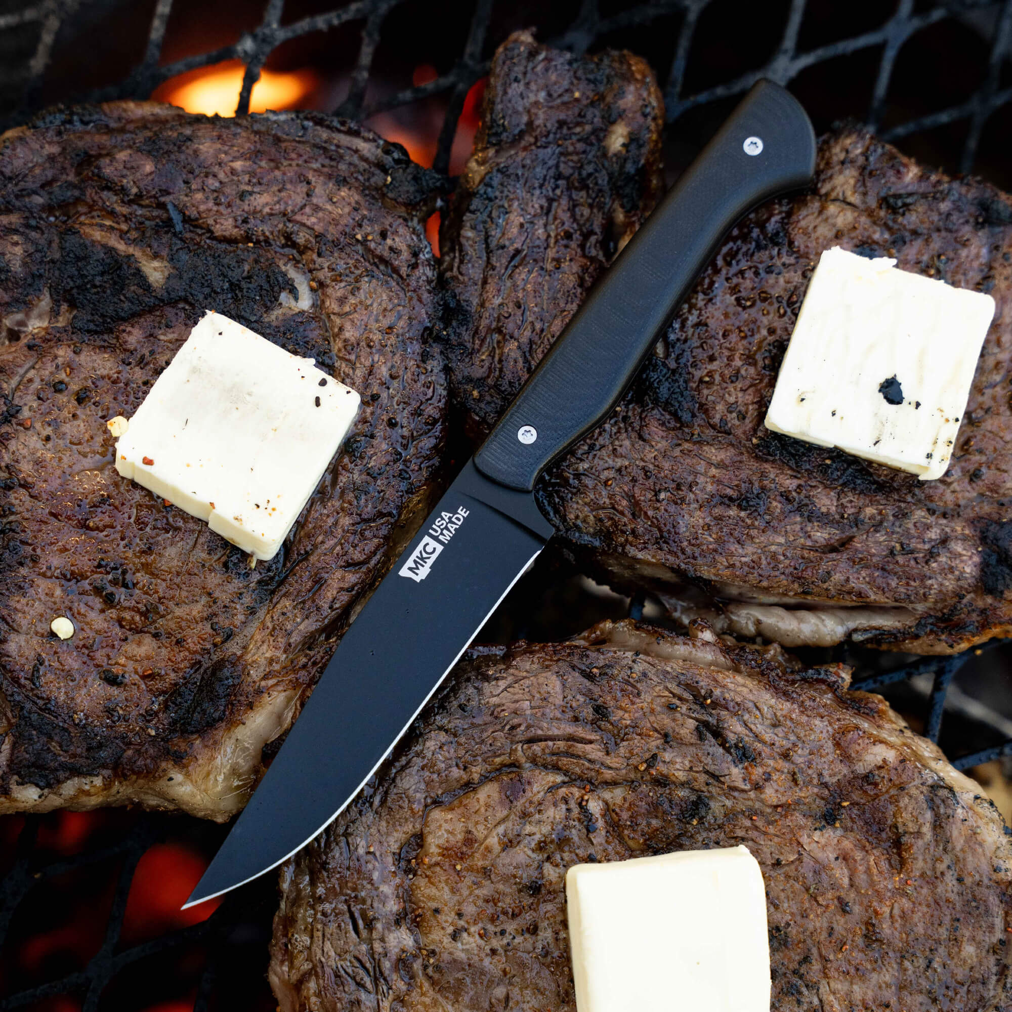 MKC STEAK KNIVES (SET OF 4) - PVD - BLACK