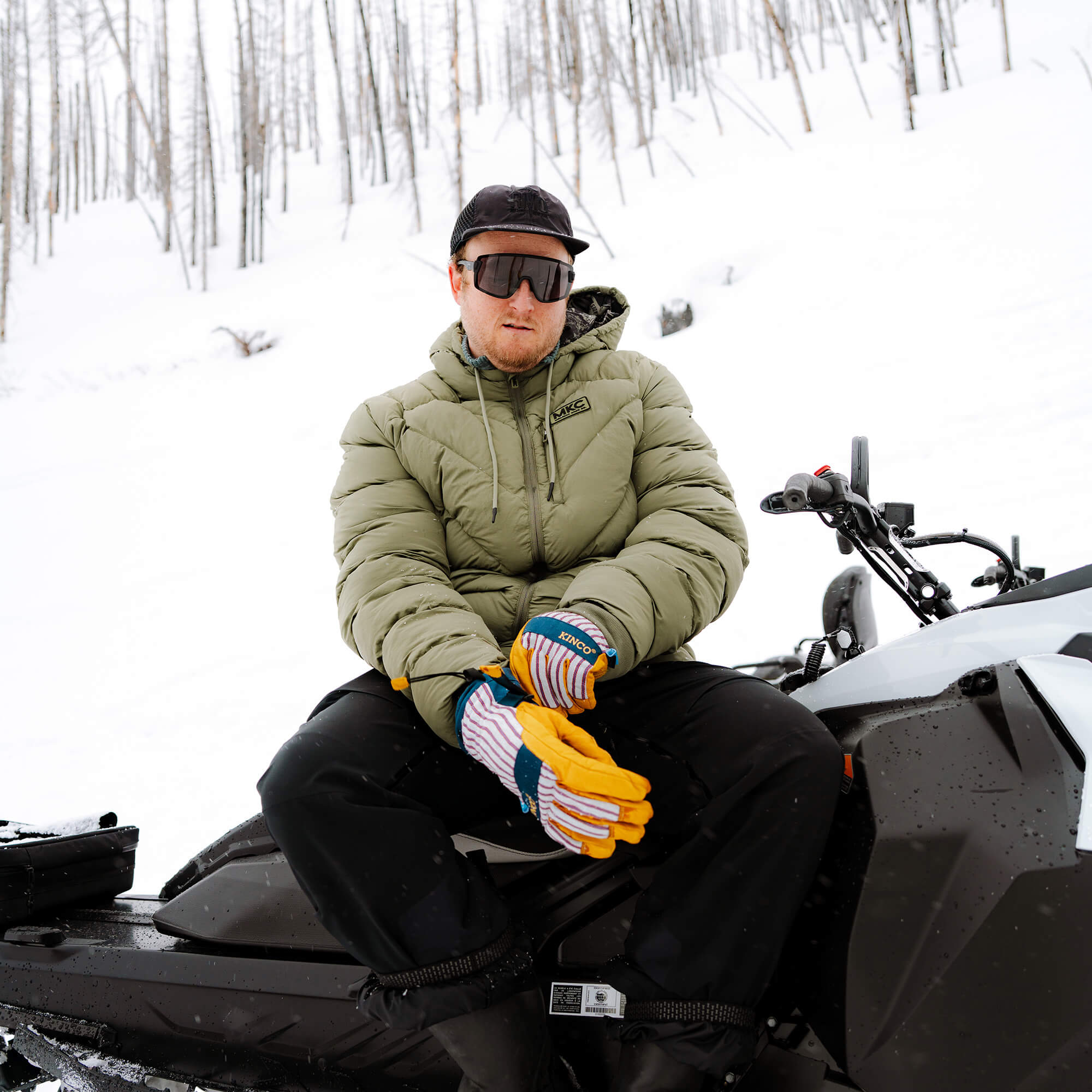 GRINNELL PUFFY ZIP JACKET - OLIVE