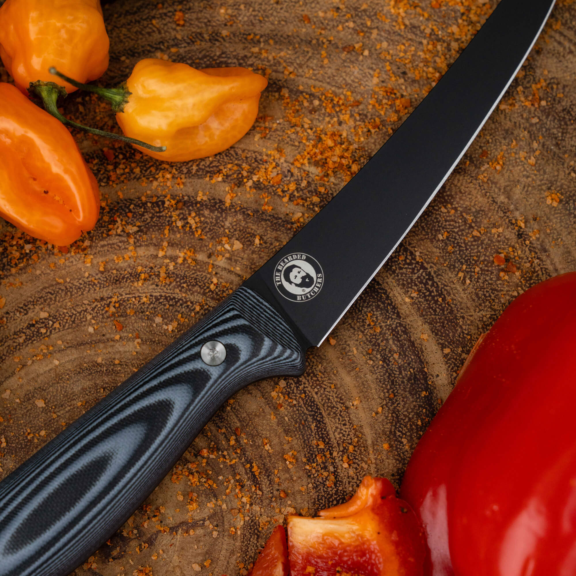 BONING BUTCHER KNIFE - BEARDED BUTCHERS EDITION - GREY/BLACK