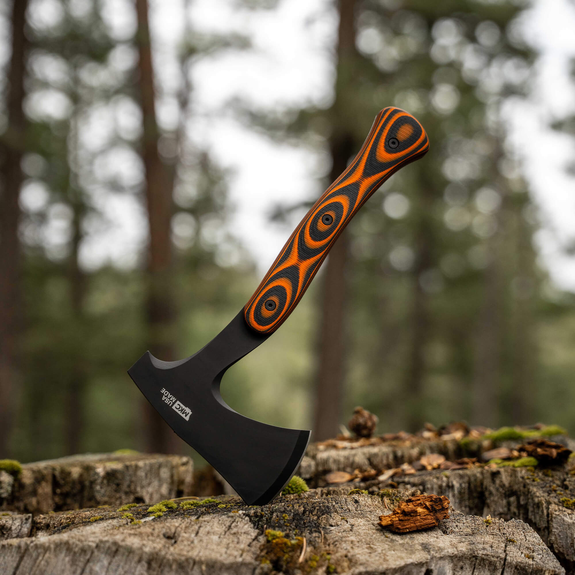 HELLGATE HATCHET - ORANGE & BLACK