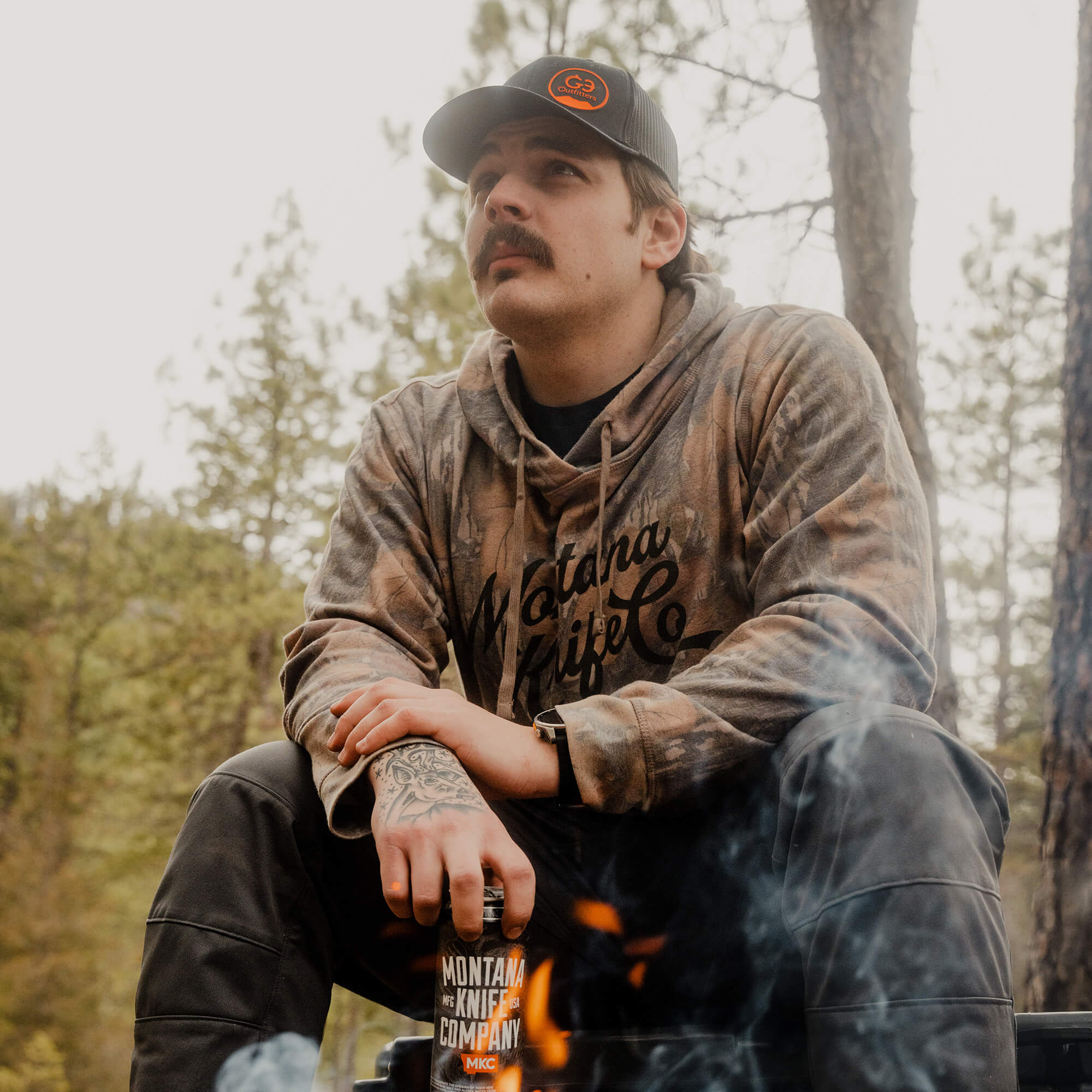 MKC x MOSSY OAK WASHED HOODIE - FALL FOLIAGE