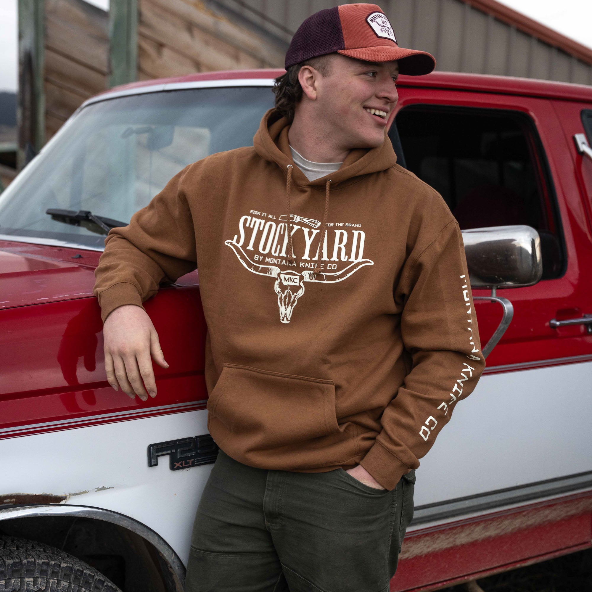 STOCKYARD HOODIE - SADDLE